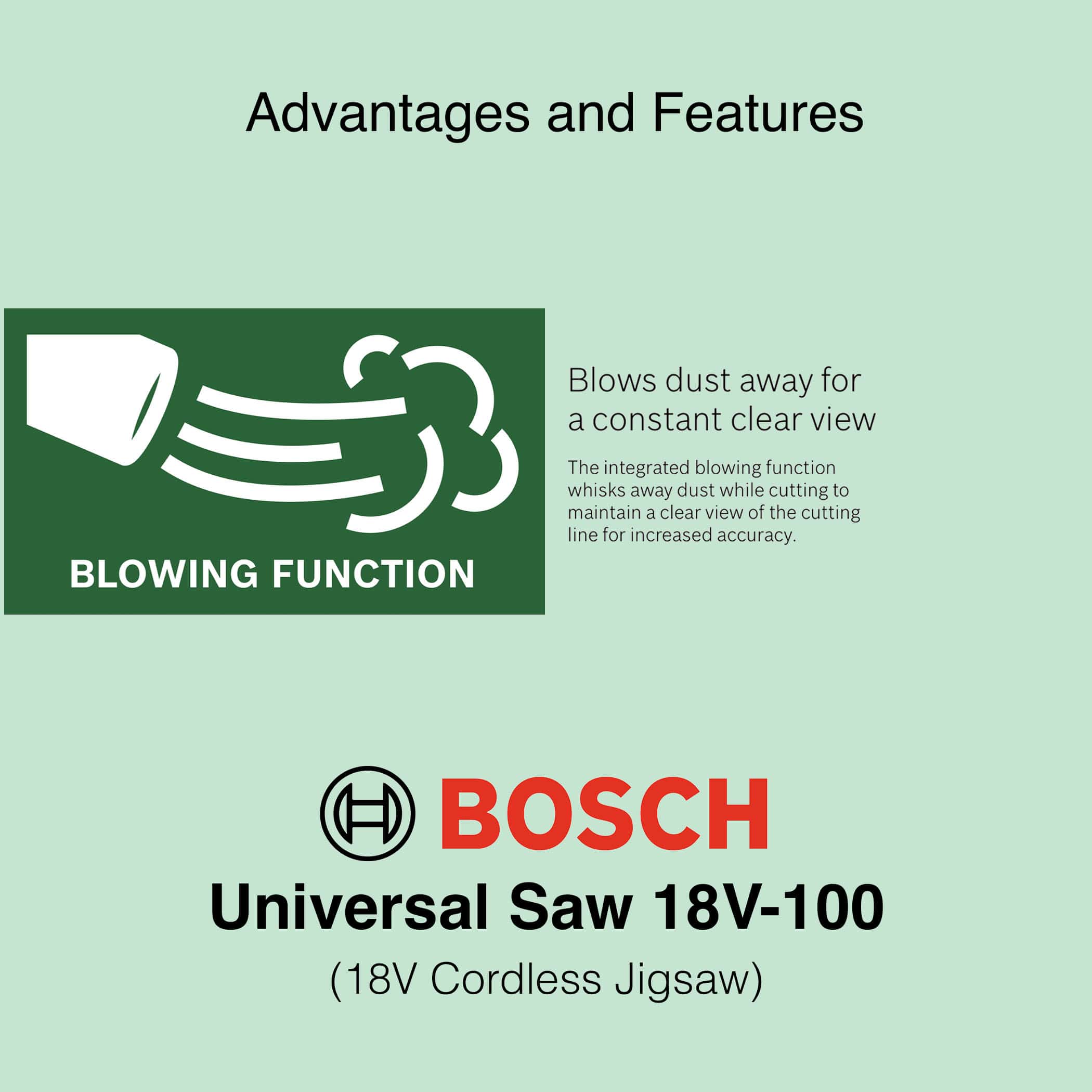 Bosch UniversalSaw 18V-100 - Cordless Jigsaw - Image 15