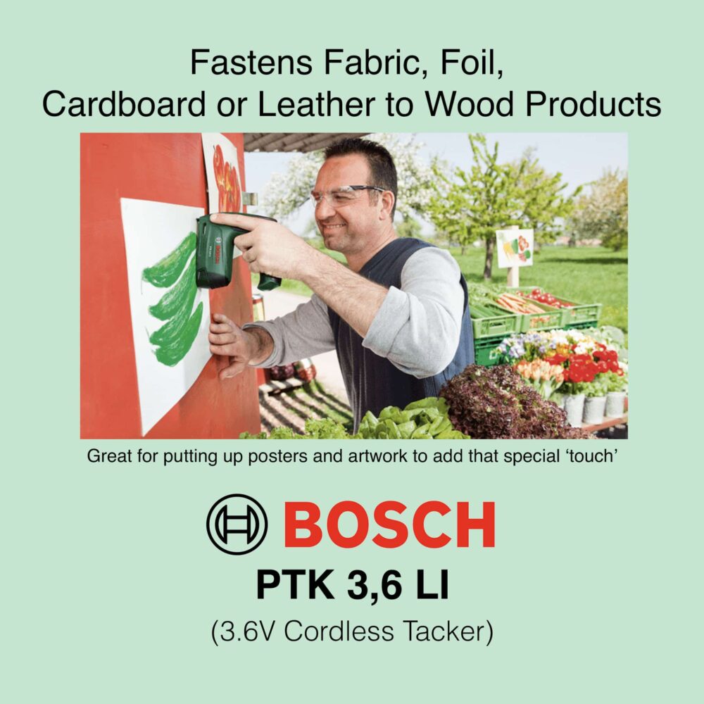 Bosch PTK 3.6 LI - Cordless Tacker