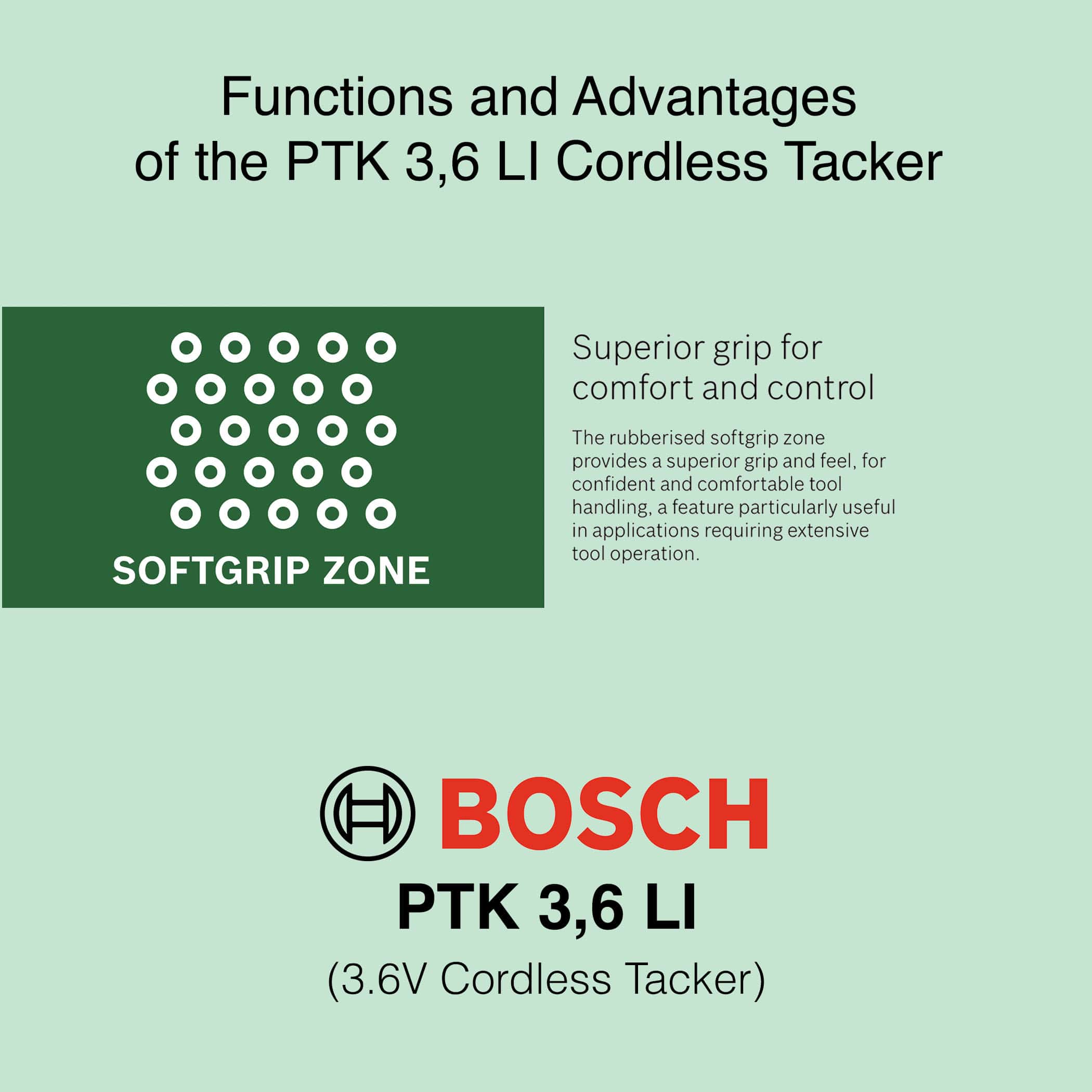 Bosch PTK 3.6 LI - Cordless Tacker - Image 9