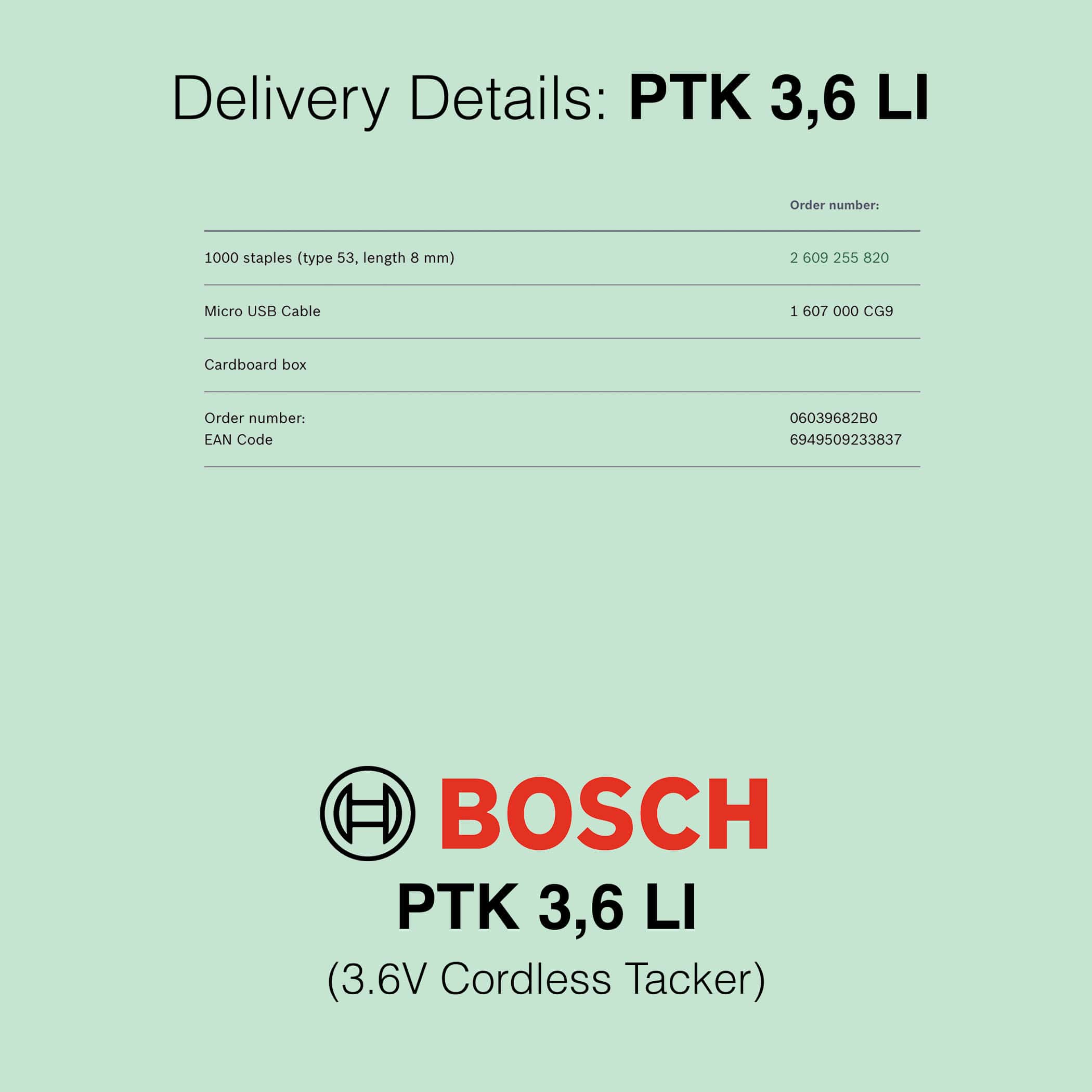 Bosch PTK 3.6 LI - Cordless Tacker - Image 11