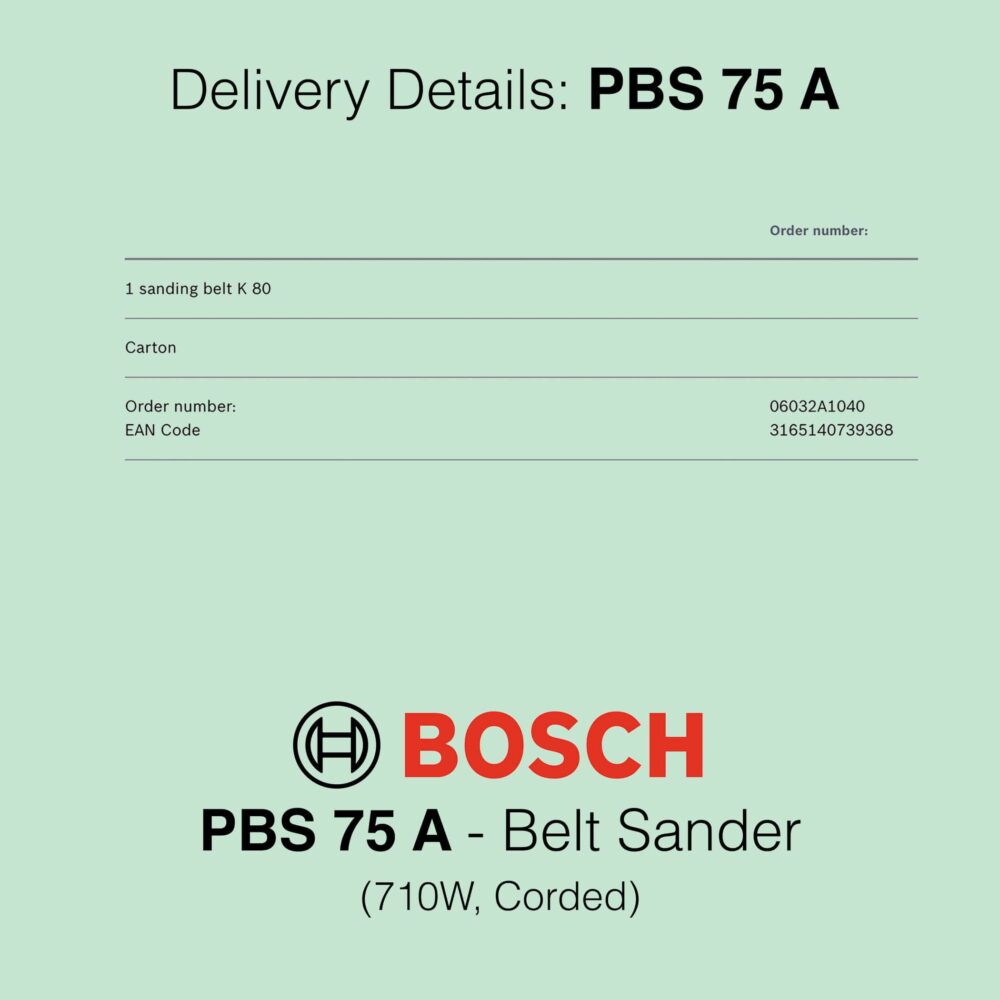 Bosch PBS 75 A - Belt Sander
