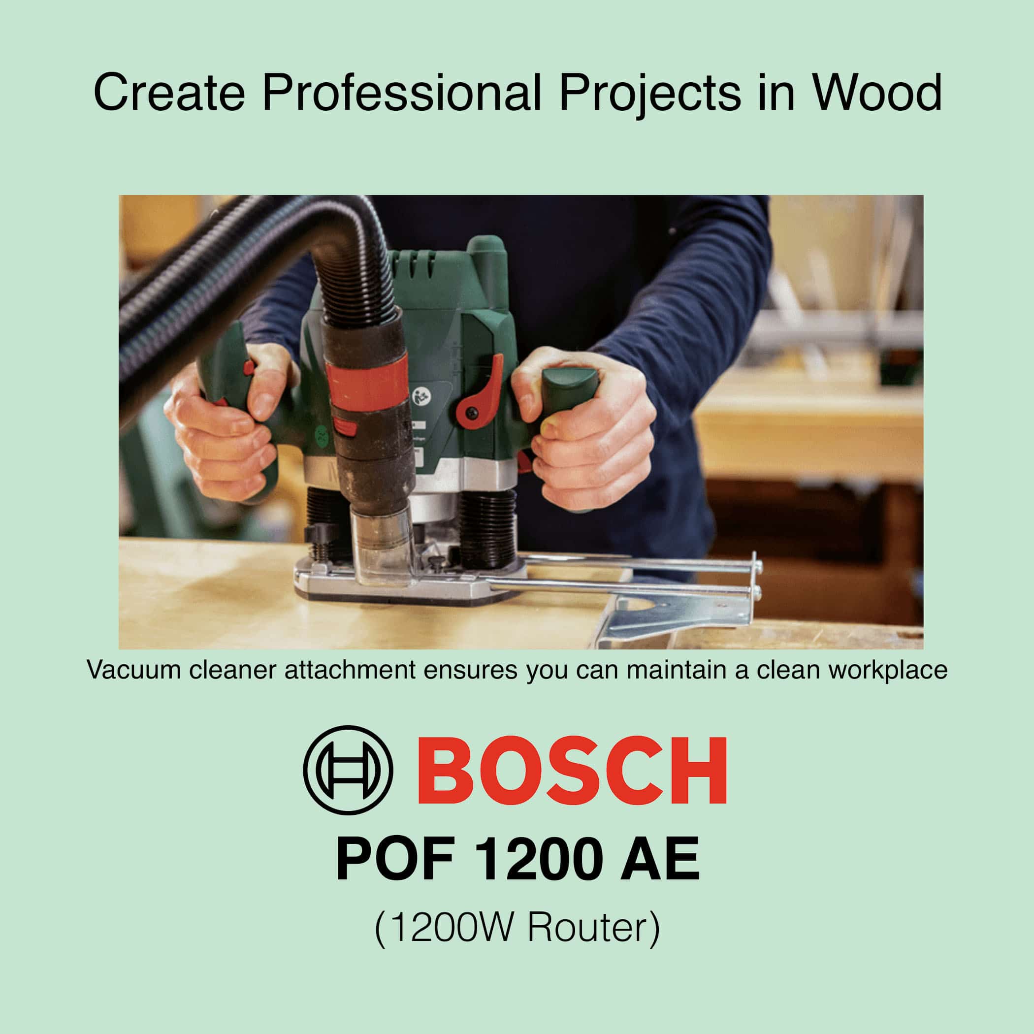 Bosch POF 1200 AE - 1200W Corded Router - Image 6