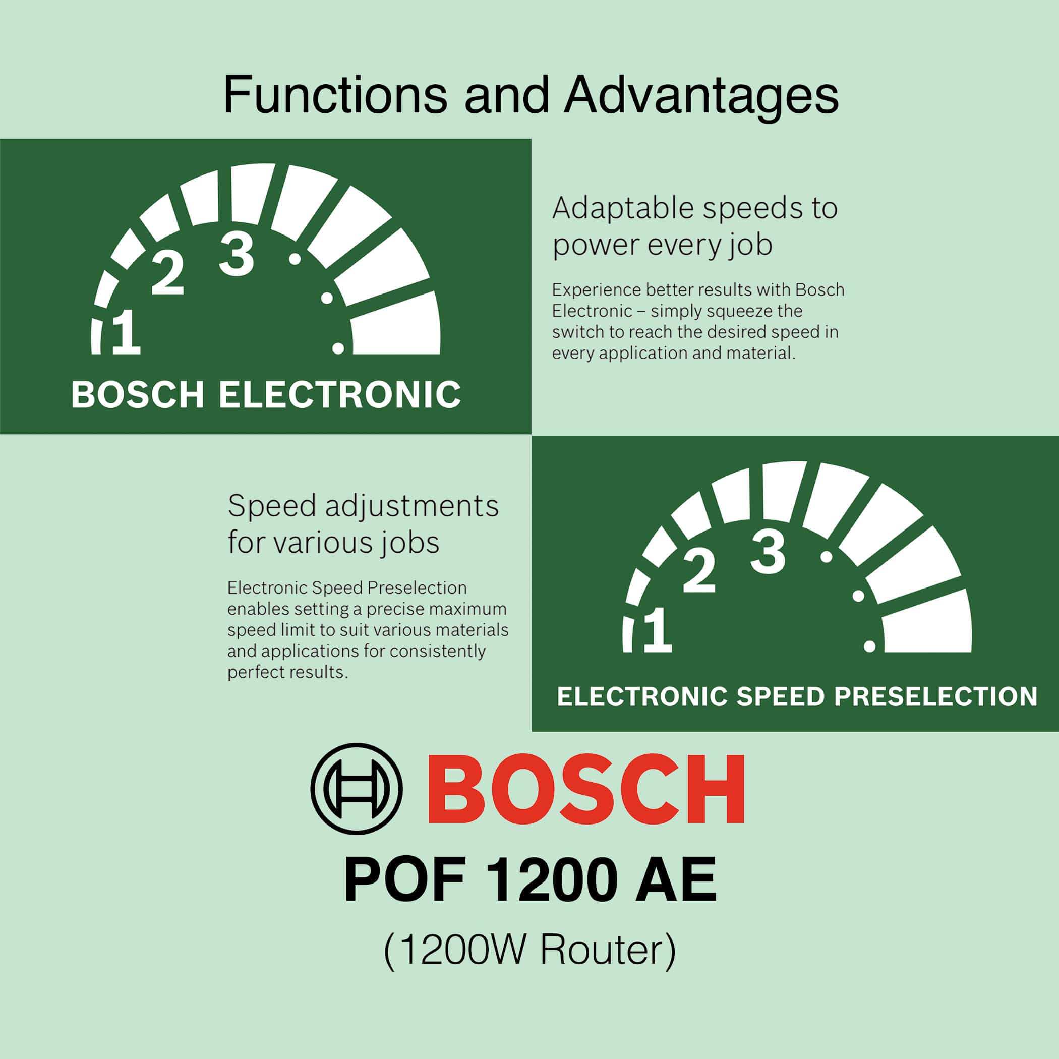 Bosch POF 1200 AE - 1200W Corded Router - Image 7