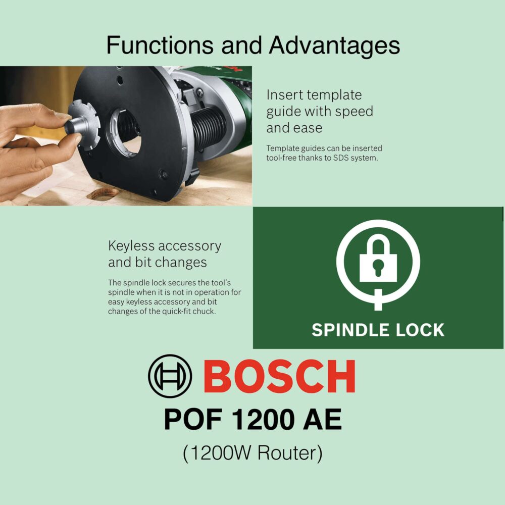 Bosch POF 1200 AE - 1200W Corded Router