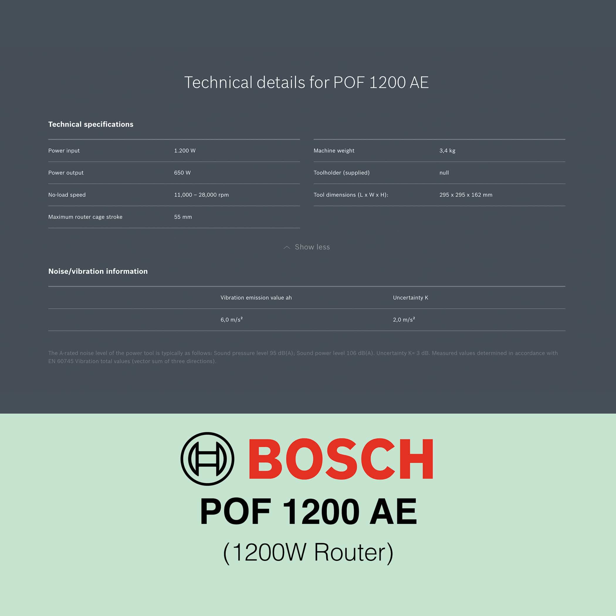 Bosch POF 1200 AE - 1200W Corded Router - Image 10