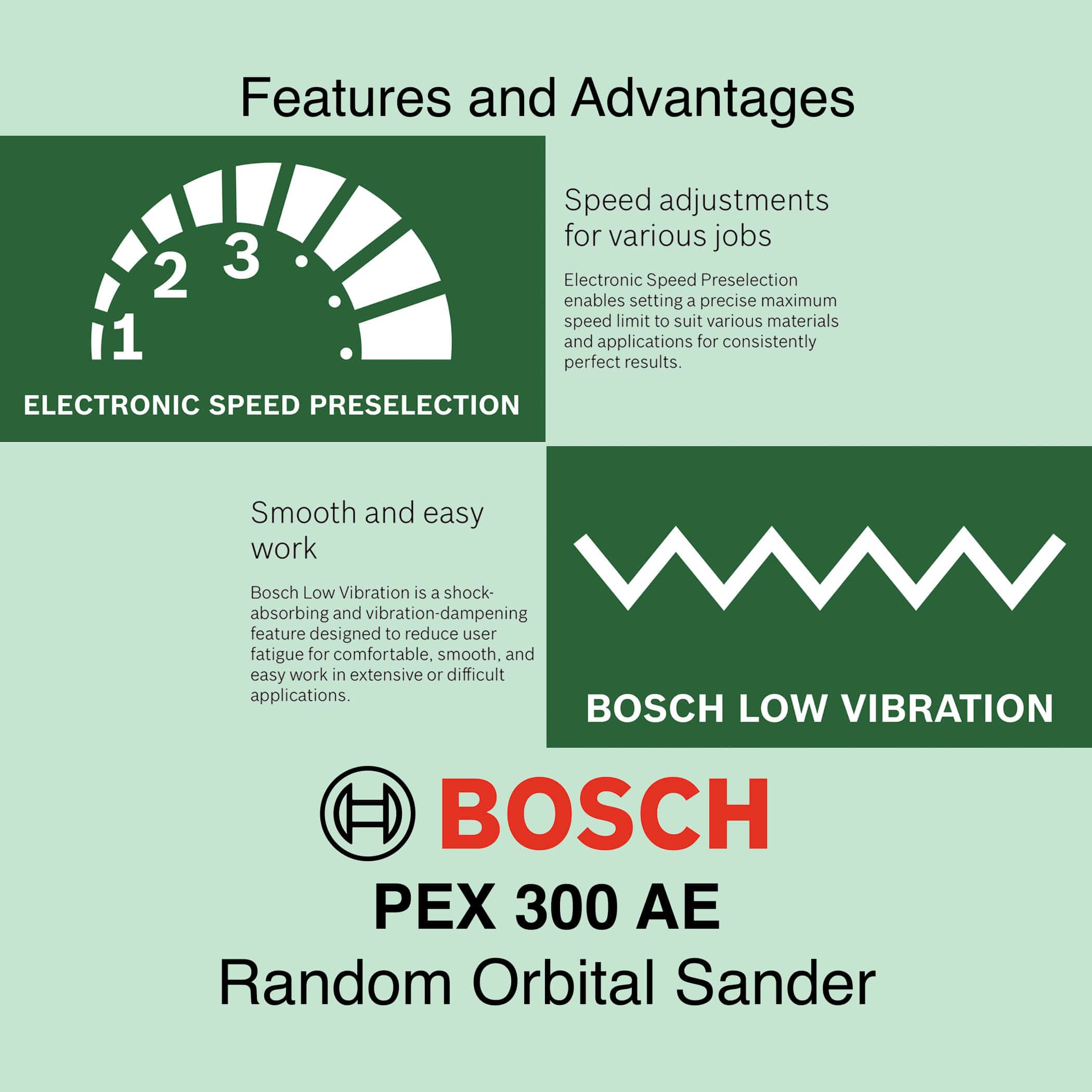 Bosch PEX 300 AE - Corded Random Orbital Sander - Image 9