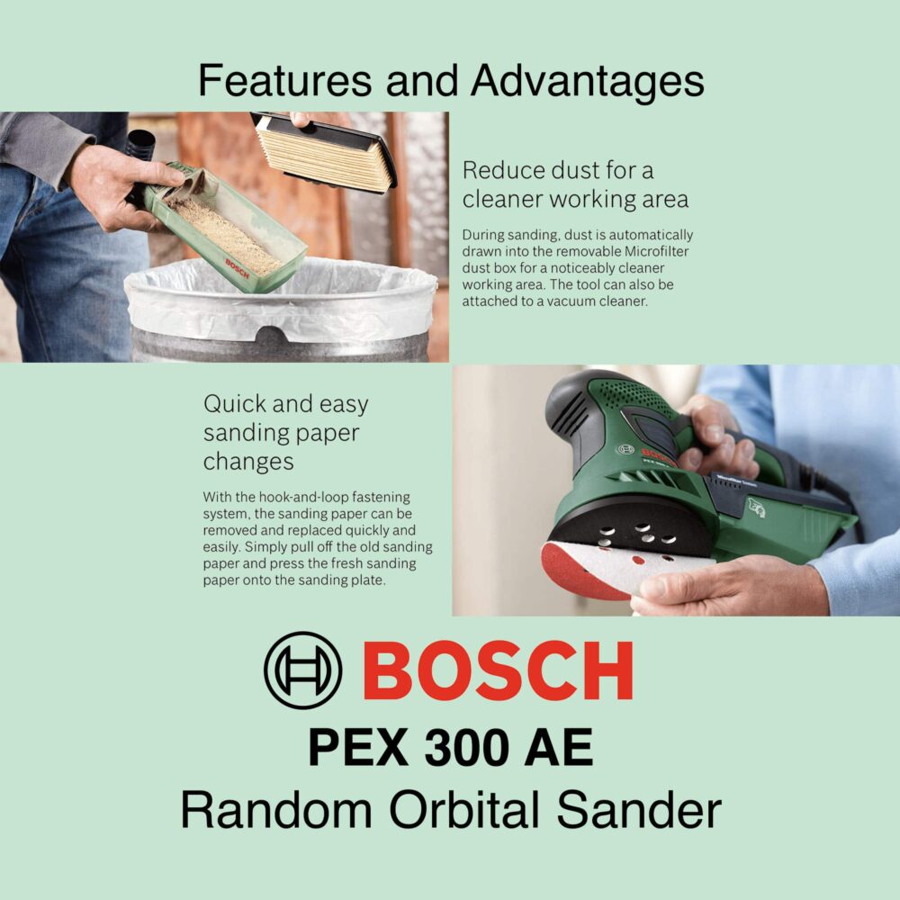 Bosch PEX 300 AE - Corded Random Orbital Sander