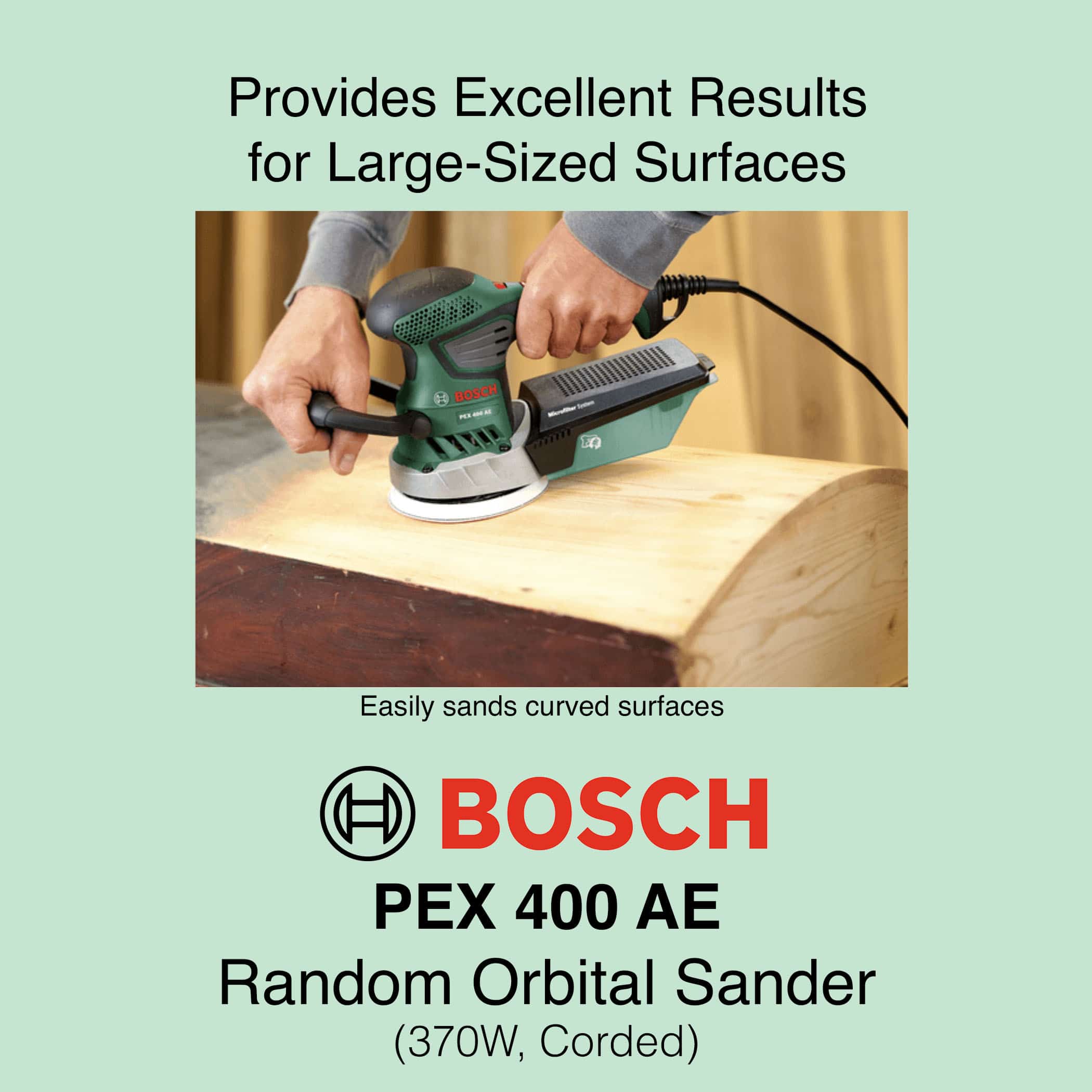 Bosch PEX 400 AE - Corded Orbital Sander - Image 4