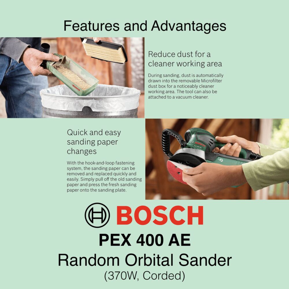 Bosch PEX 400 AE - Corded Orbital Sander