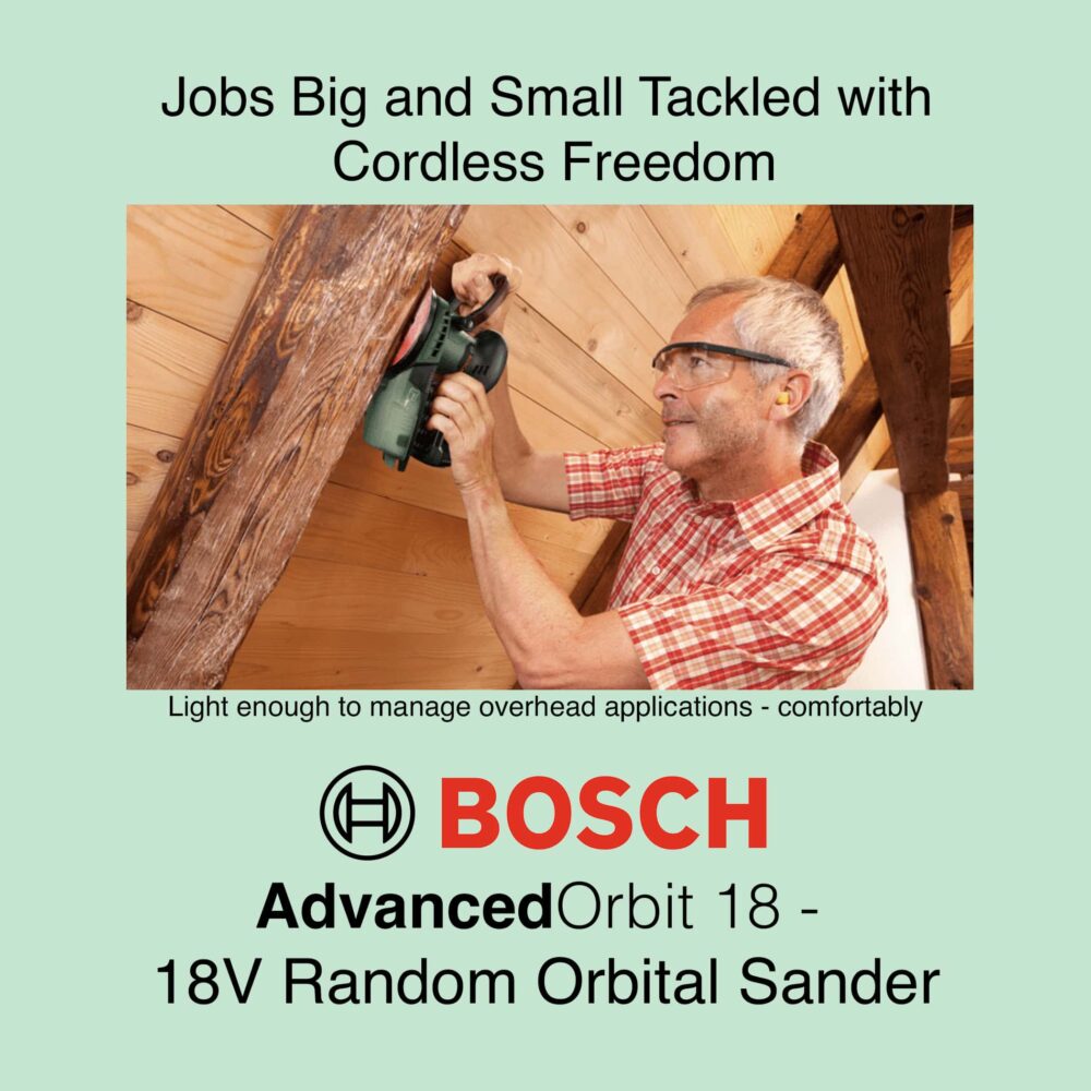 Bosch AdvancedOrbit 18 - Cordless Orbital Sander