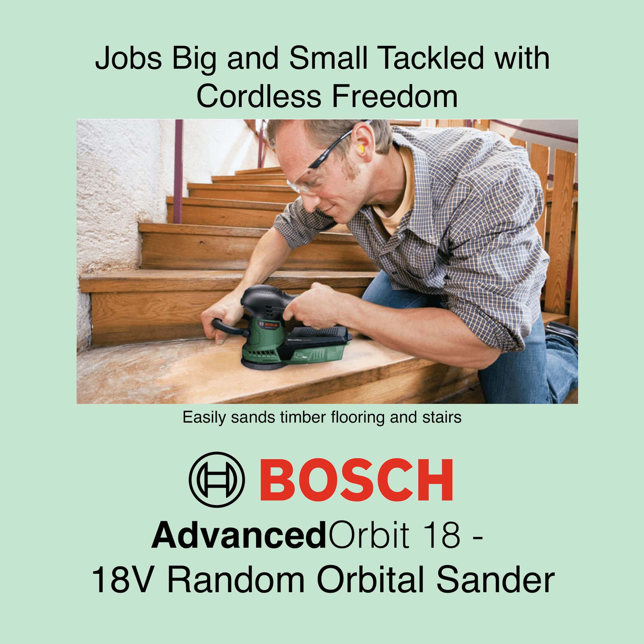 Bosch AdvancedOrbit 18 - Cordless Orbital Sander - Image 6