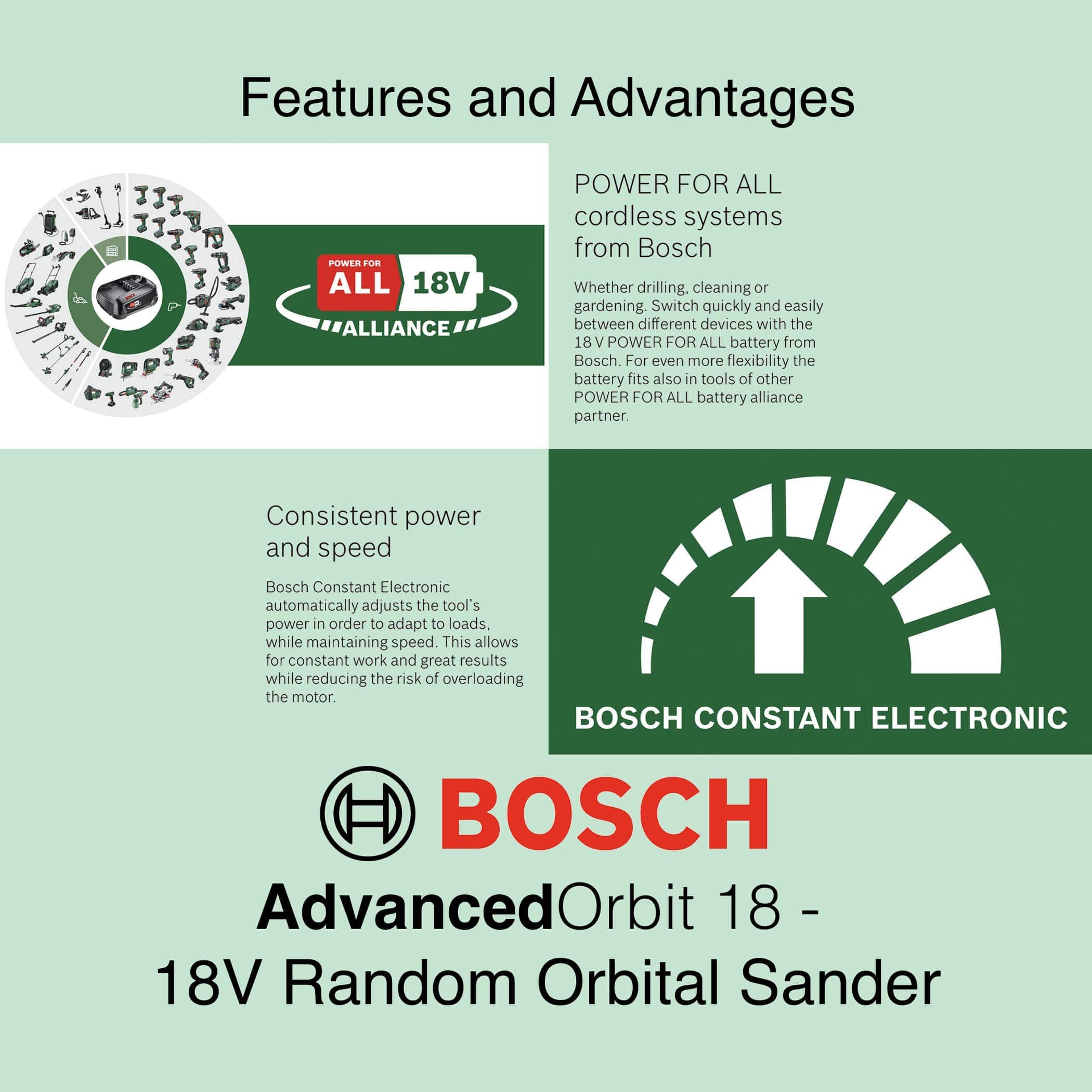 Bosch AdvancedOrbit 18 - Cordless Orbital Sander - Image 8