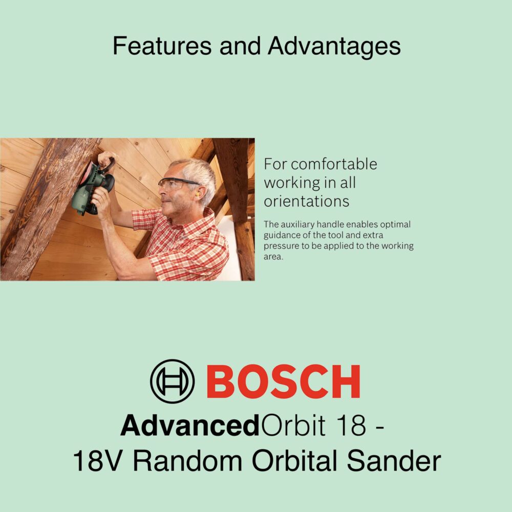 Bosch AdvancedOrbit 18 - Cordless Orbital Sander
