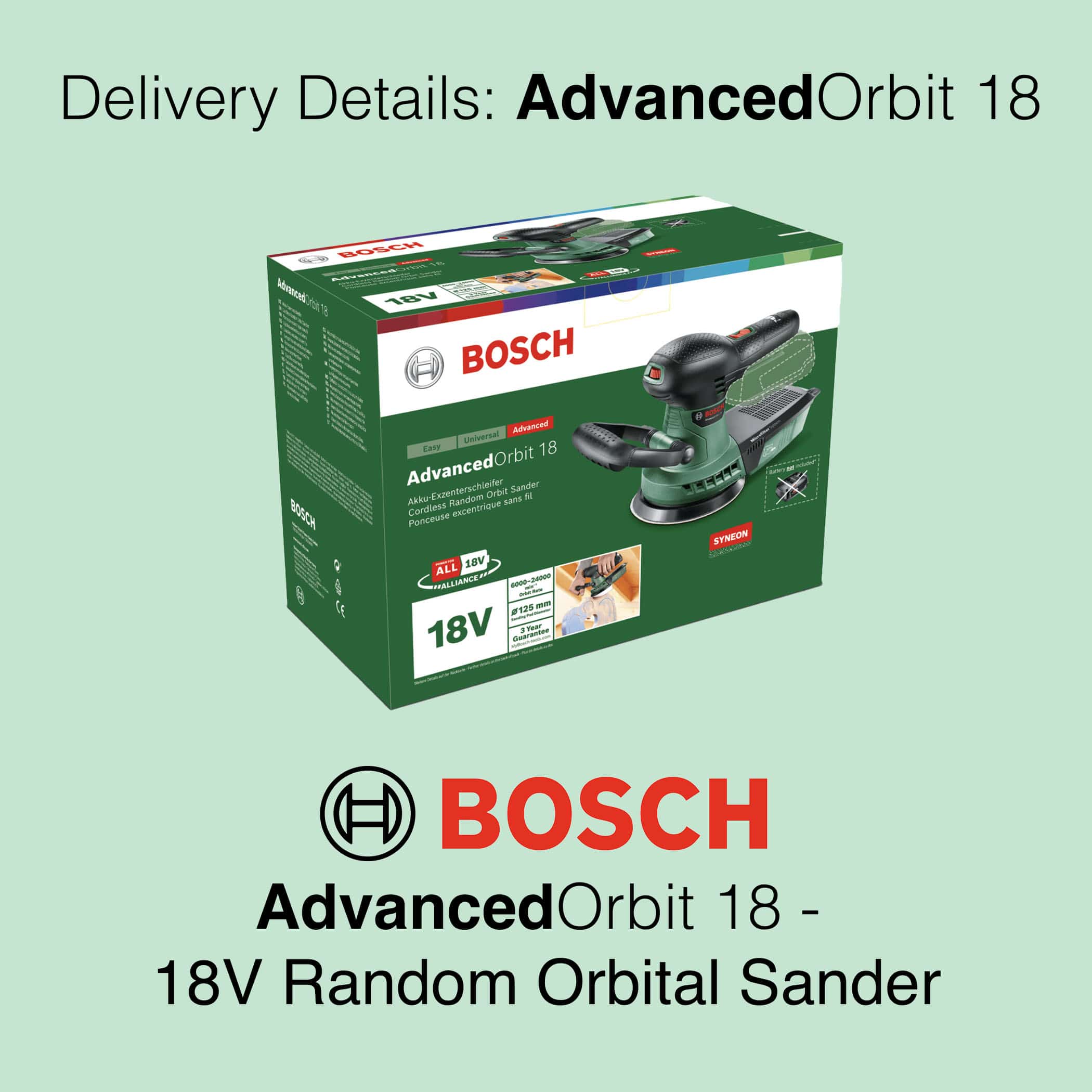 Bosch AdvancedOrbit 18 - Cordless Orbital Sander - Image 16