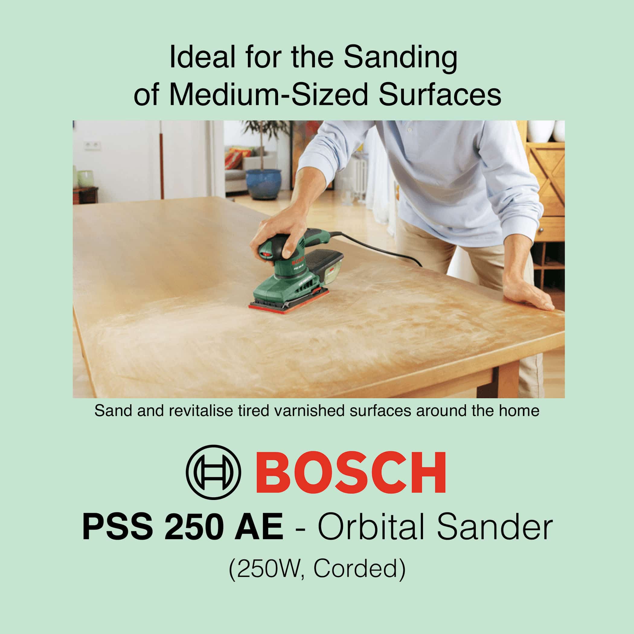Bosch PSS 250 AE - Corded Orbital Sander - Image 3