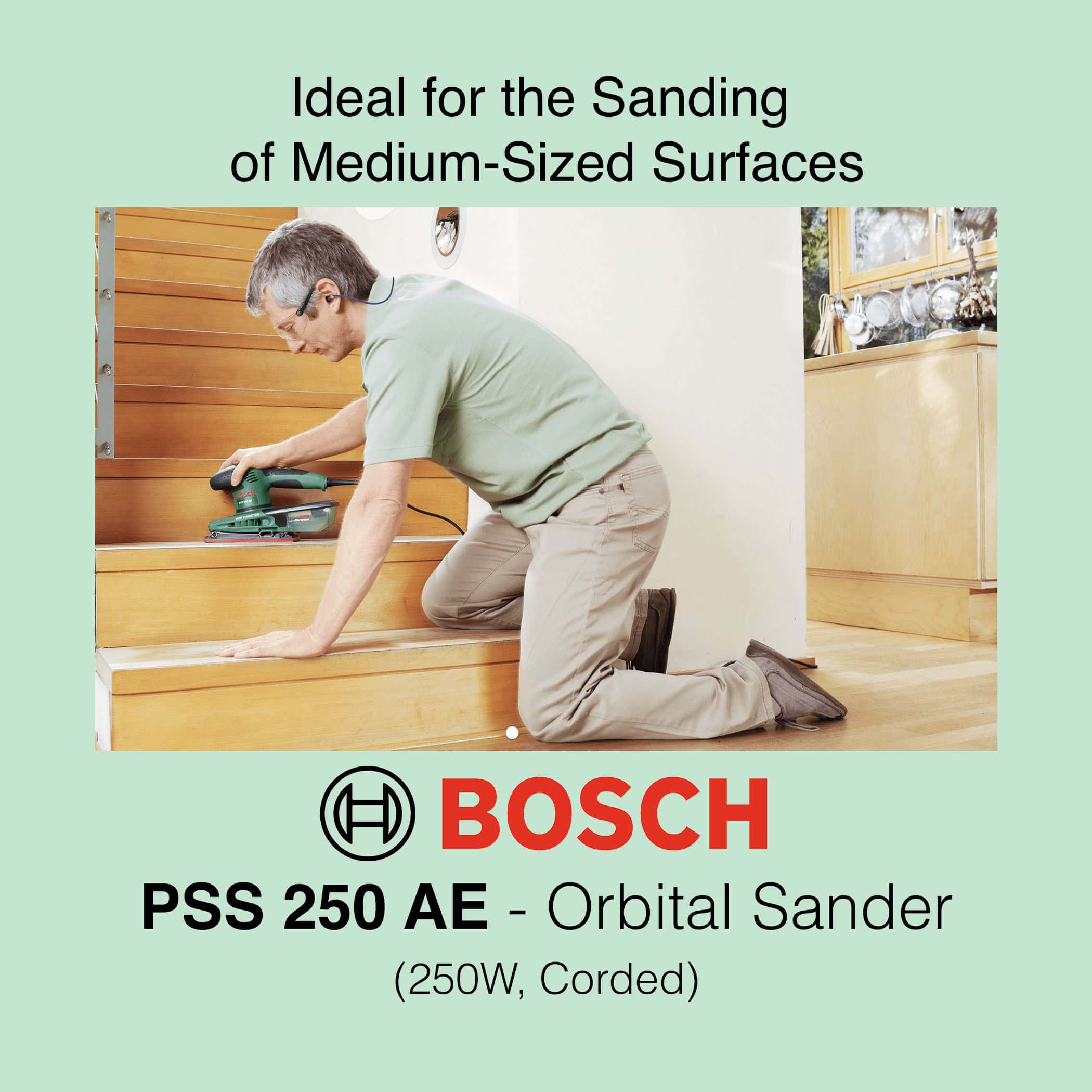 Bosch PSS 250 AE - Corded Orbital Sander - Image 6