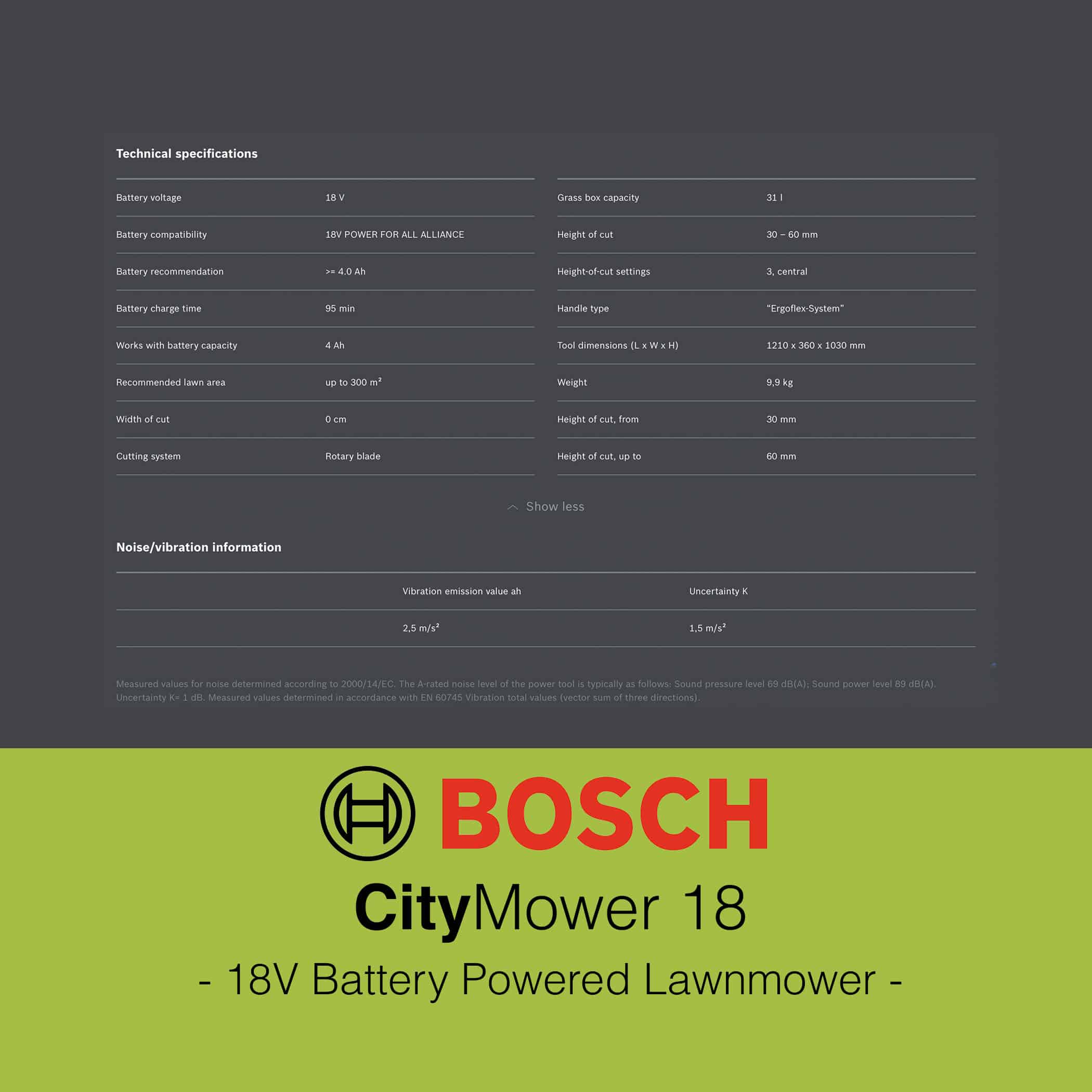 Bosch CityMower 18 - Lawn Mower - Image 10