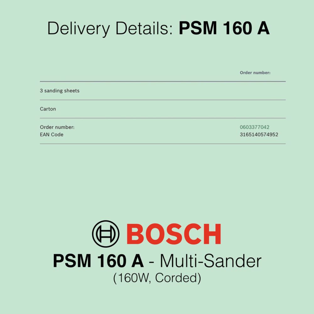 Bosch PSM 160 A - Corded Multi Sander