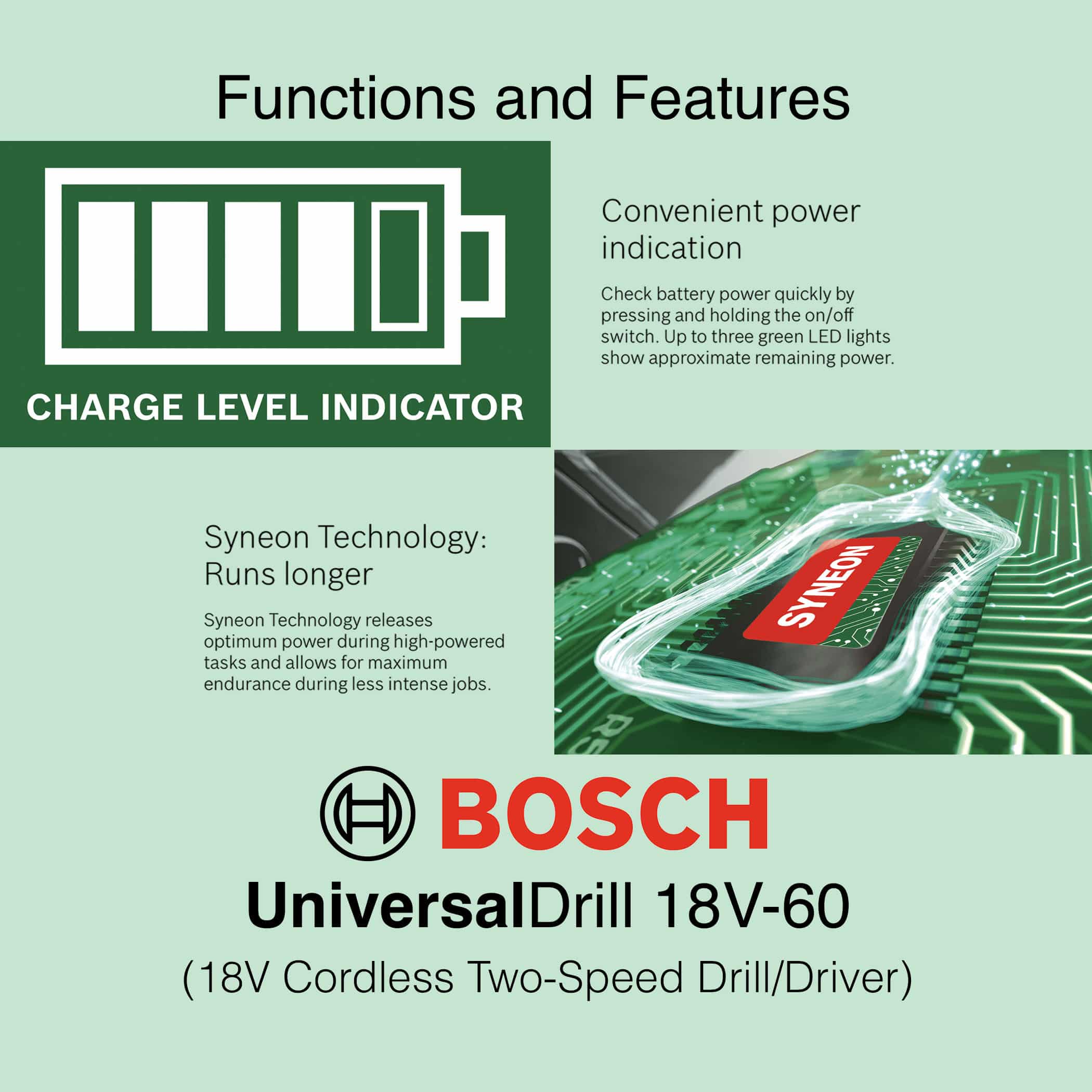 Bosch UniversalDrill 18V-60 Cordless Drill - Image 5