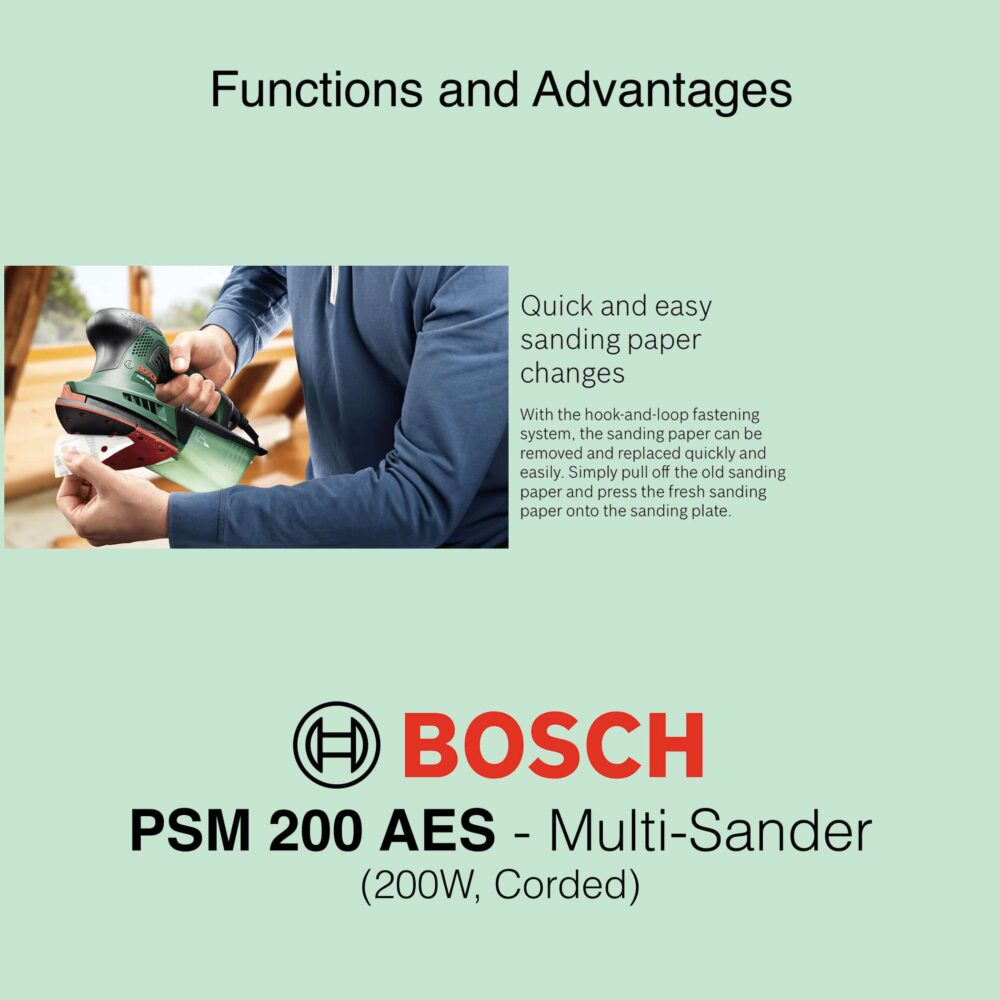 Bosch PSM 200 AES - Corded Multi Sander