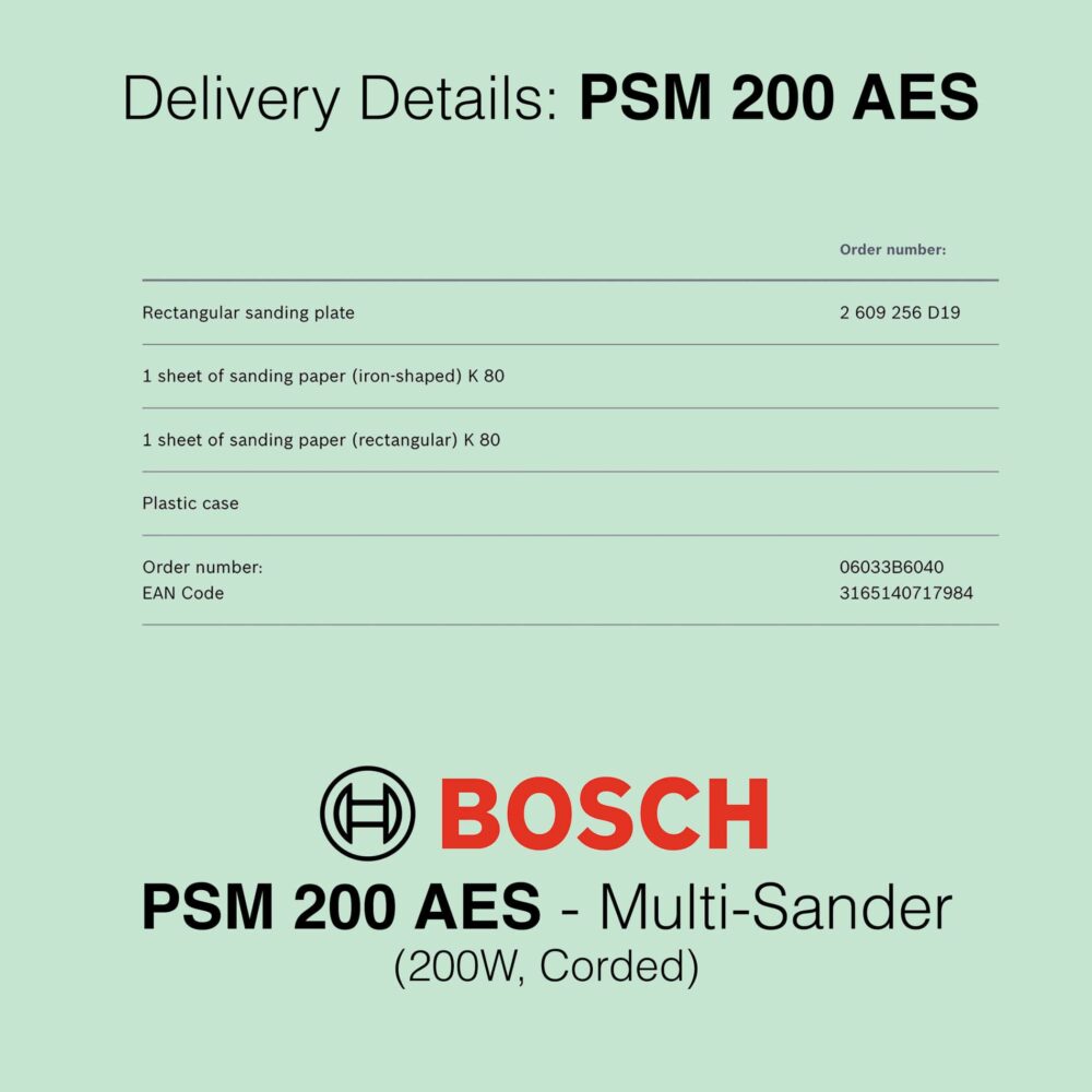 Bosch PSM 200 AES - Corded Multi Sander