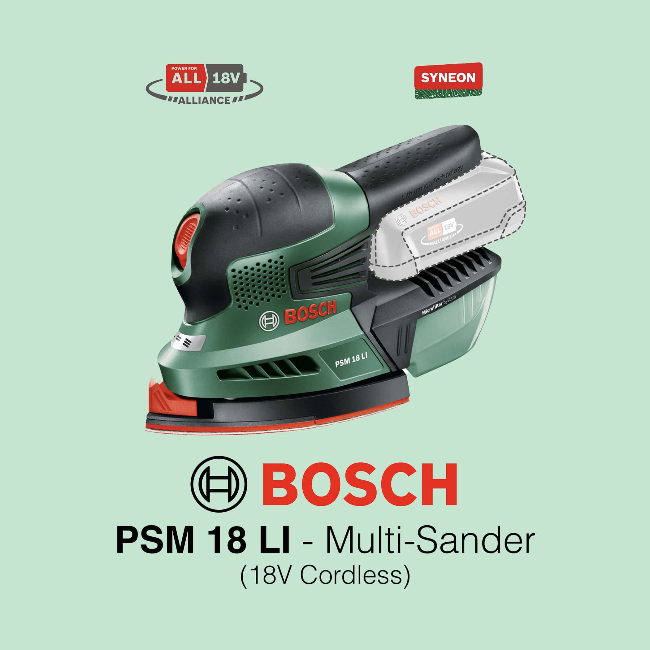 Bosch PSM 18 LI - Cordless Multi Sander - Image 3