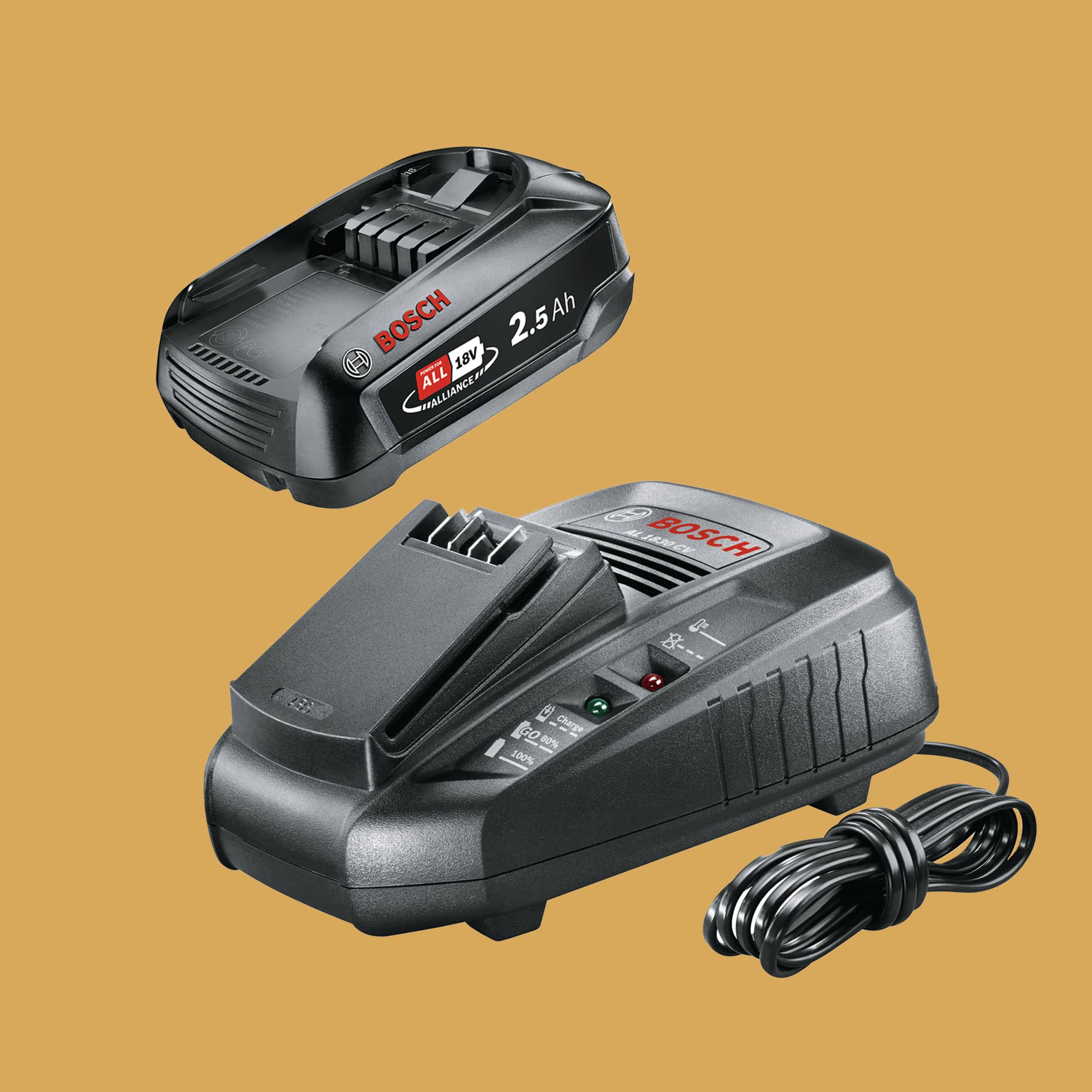 Bosch Charger Starter Set 18V 2.5Ah + AL 1830 CV - Image 1