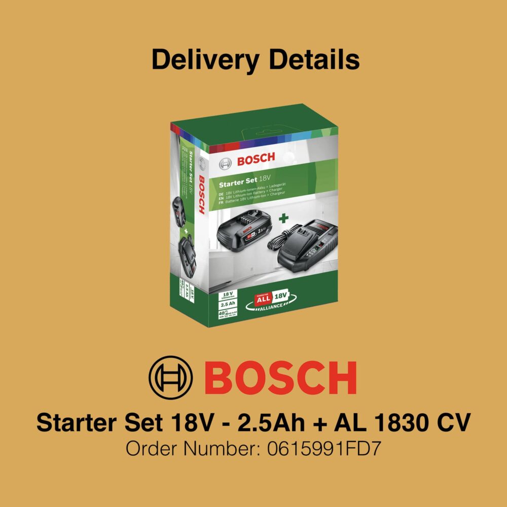 Bosch Charger Starter Set 18V 2.5Ah + AL 1830 CV