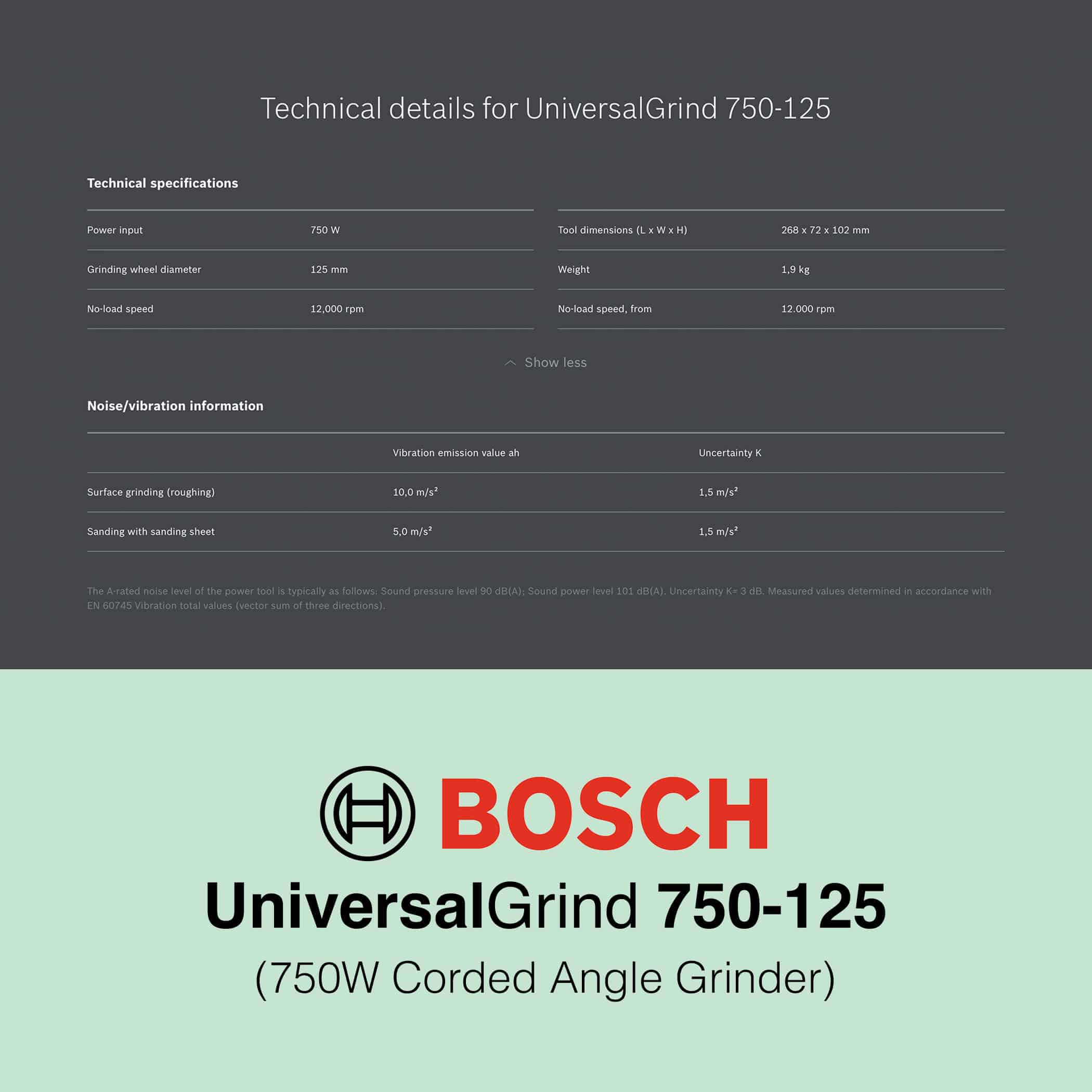 Bosch UniversalGrind 750-125 - Image 10