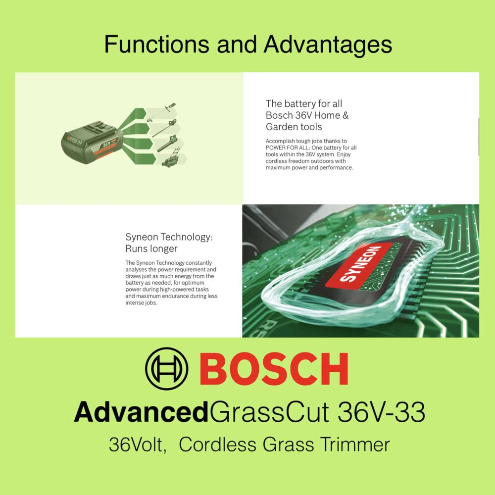 Bosch AdvancedGrassCut 36V-33