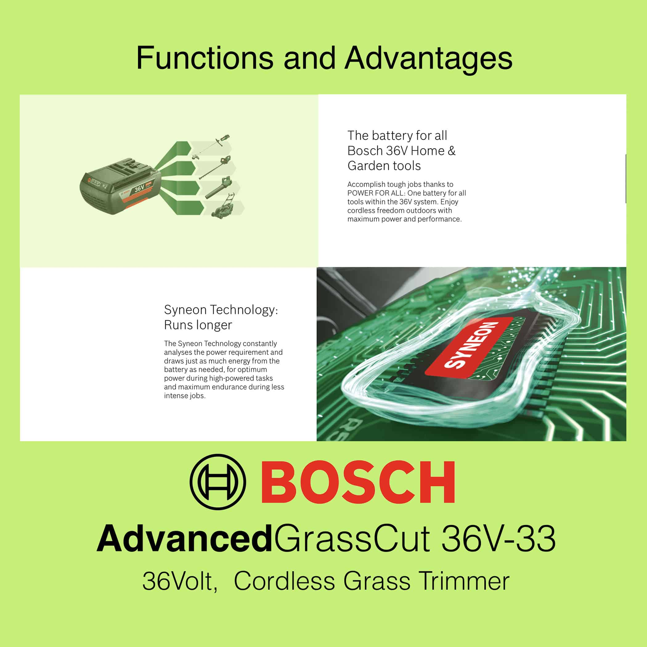 Bosch AdvancedGrassCut 36V-33 - Image 5