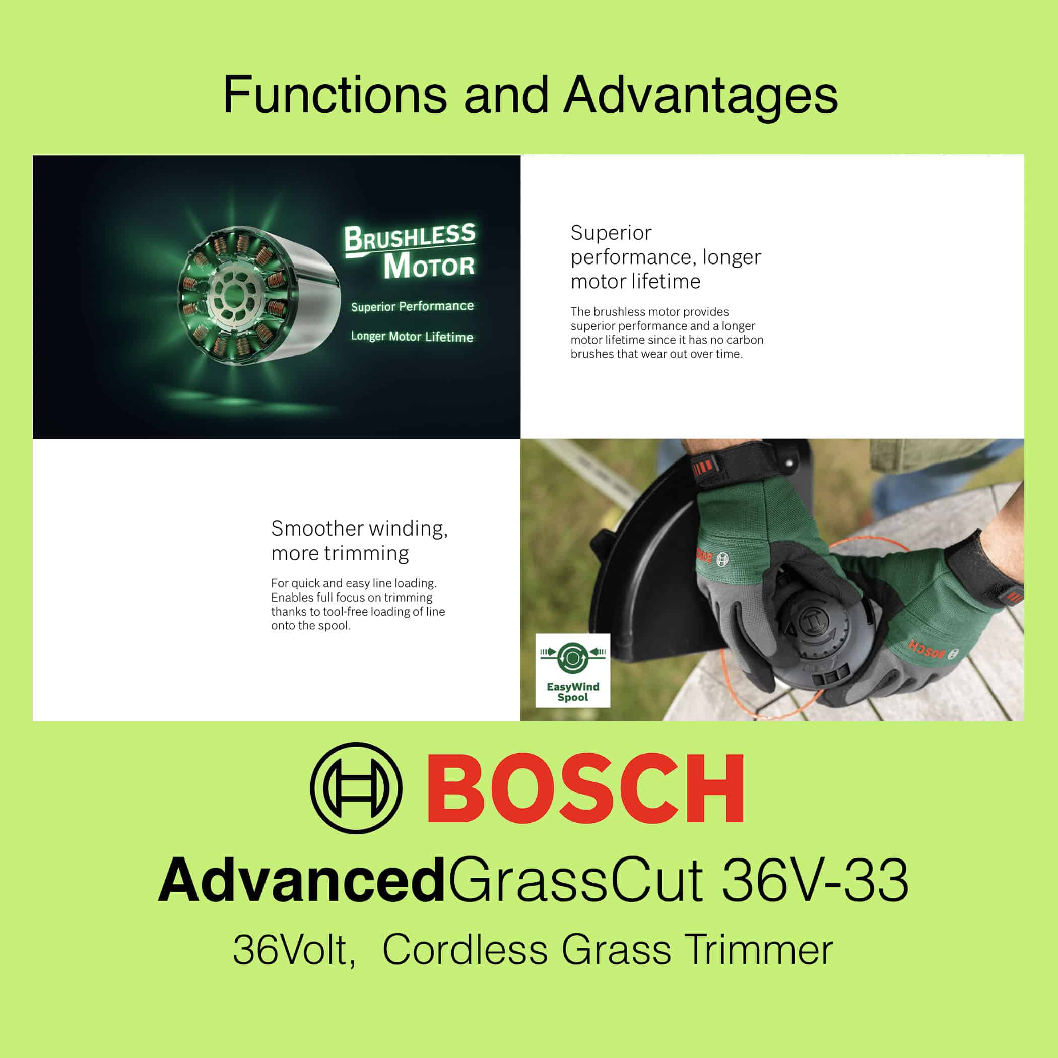 Bosch AdvancedGrassCut 36V-33 - Image 8