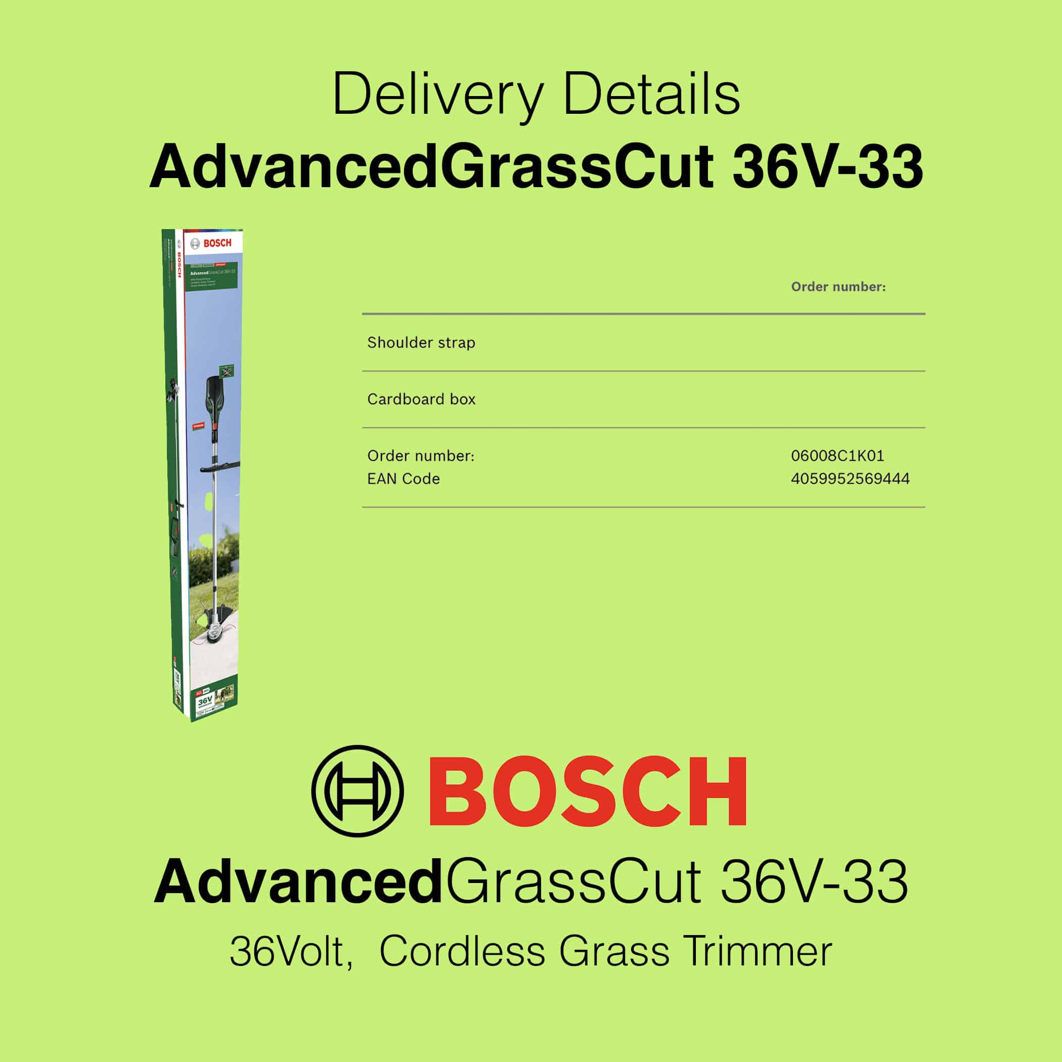 Bosch AdvancedGrassCut 36V-33 - Image 13