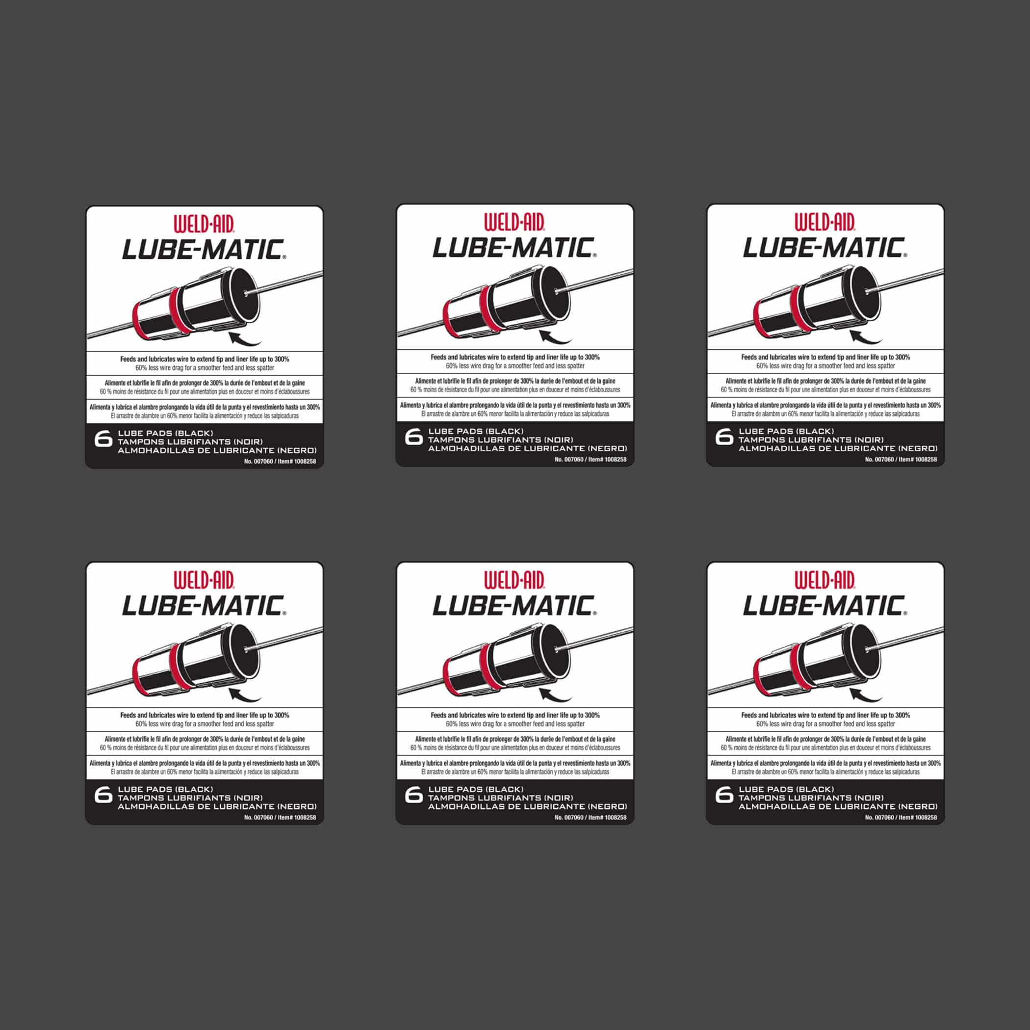 Weld-Aid Lube-Matic Black Pre-Treated Lube Pads - Image 6