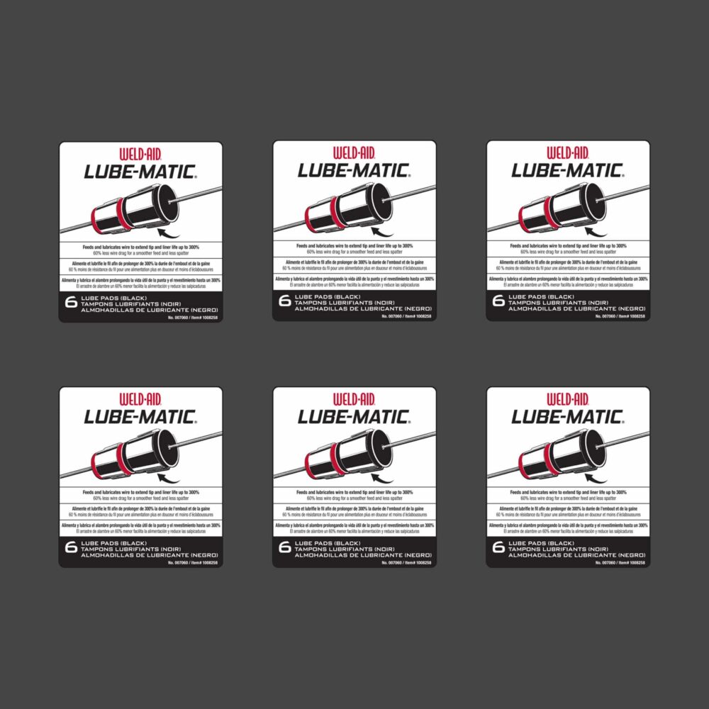 Weld-Aid Lube-Matic Black Pre-Treated Lube Pads