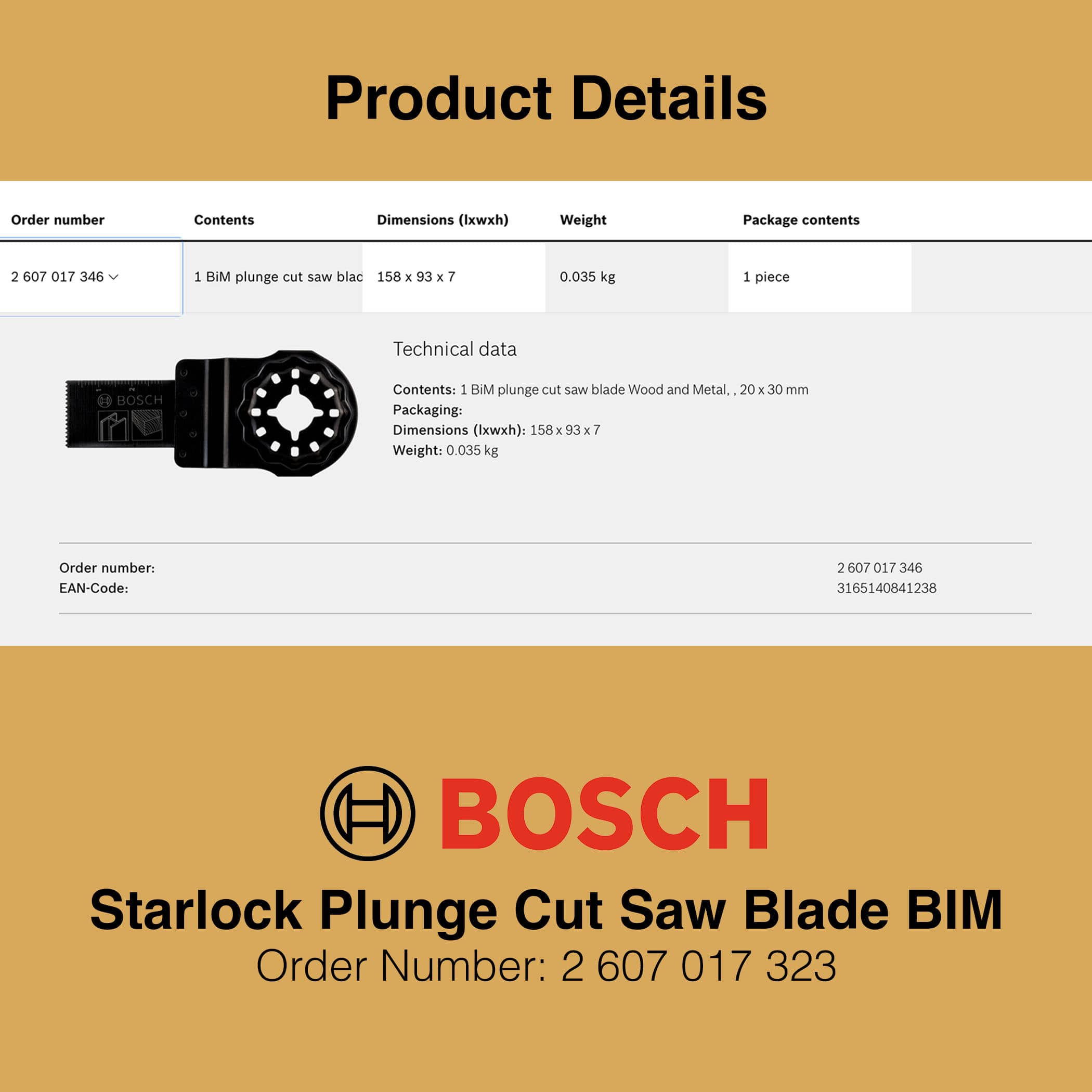 Bosch Starlock Plunge Cut Saw Blade BIM - Image 4