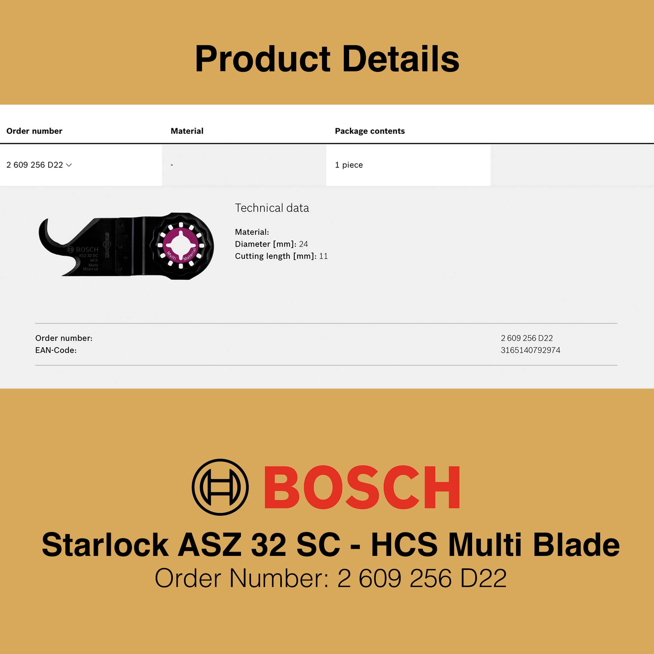 Bosch Starlock HCS Multi Blade ASZ 32 SC - Image 4