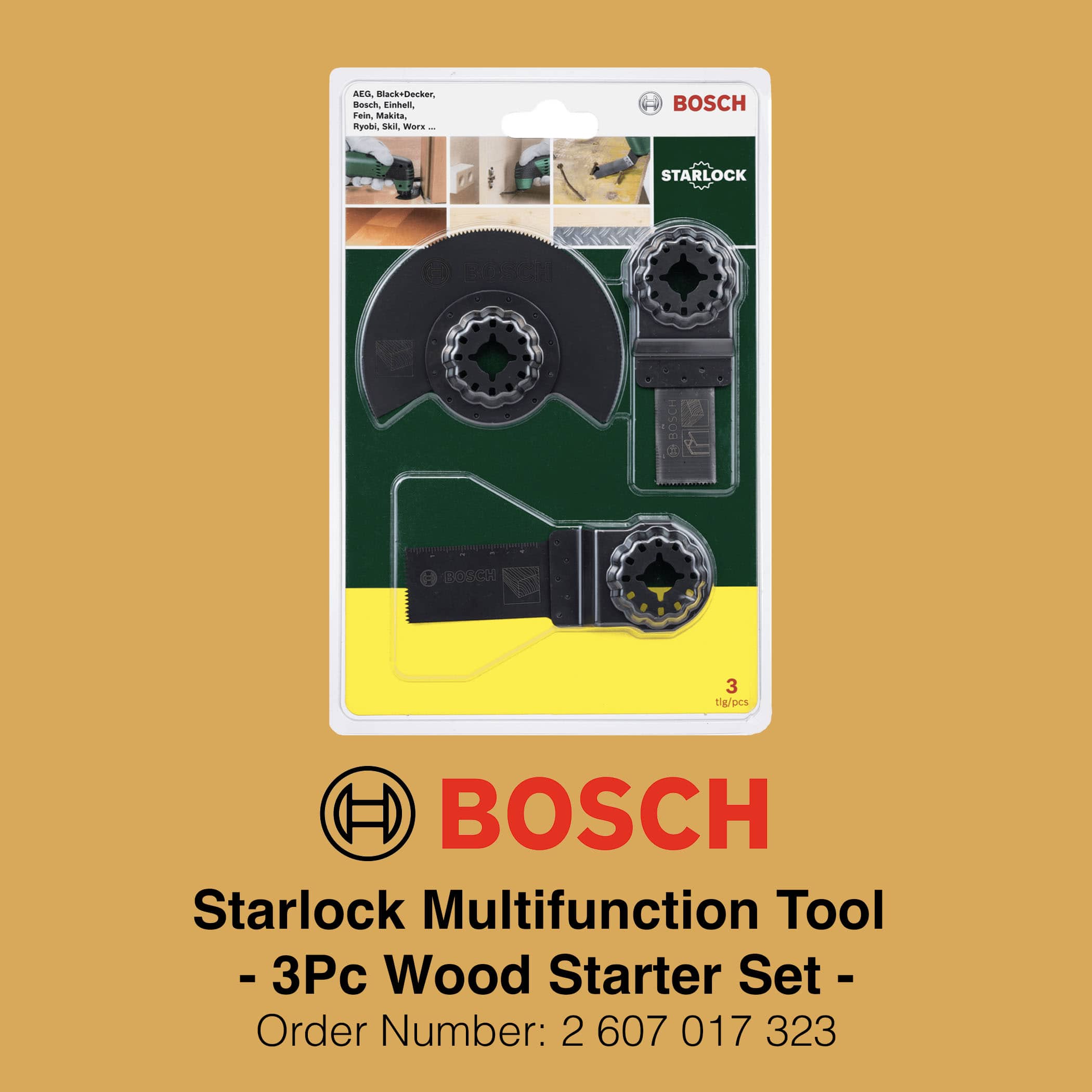 Bosch Starlock Multifunction Tool Wood Starter Set - Image 3