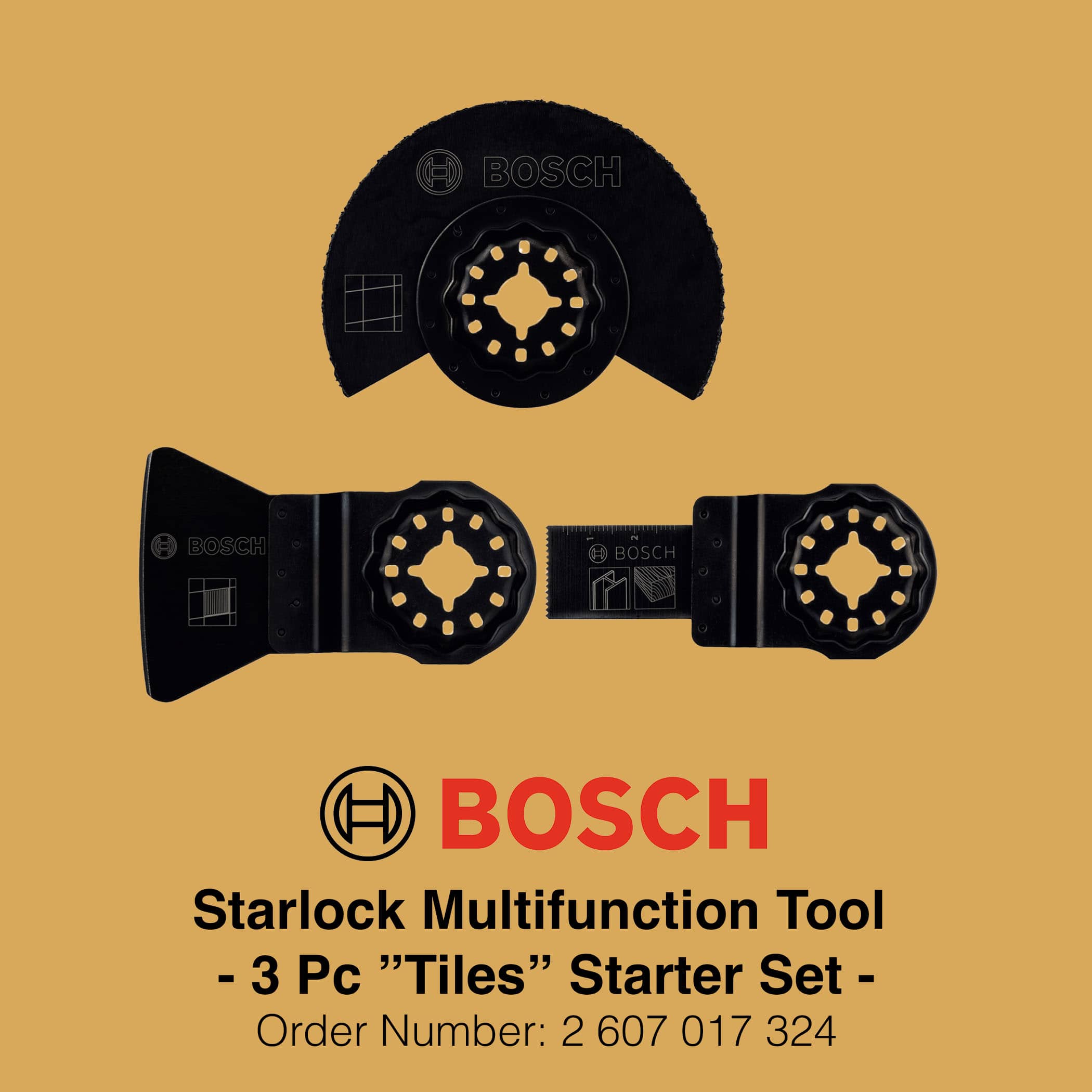 Bosch Starlock Multifunction Tool Tiles Starter Set - Image 2
