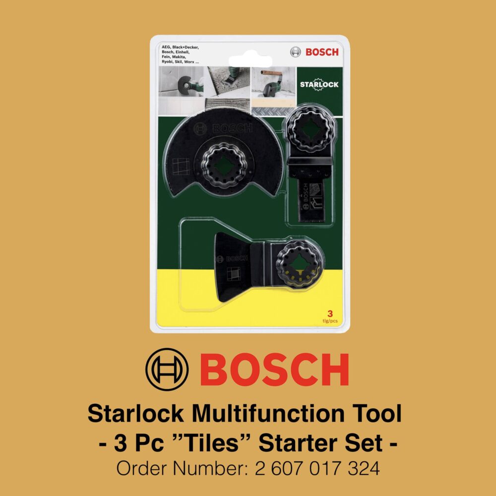 Bosch Starlock Multifunction Tool Tiles Starter Set