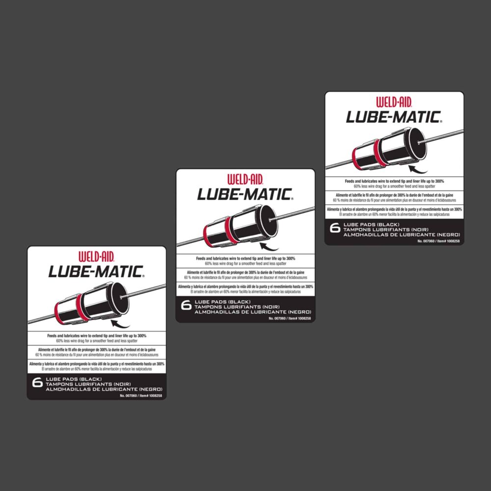 Weld-Aid Lube-Matic Black Pre-Treated Lube Pads