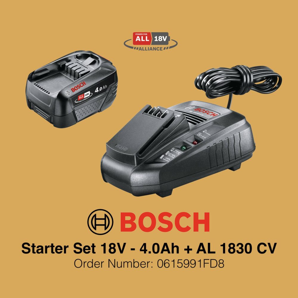 Bosch Charger Starter Set 18V 4.0Ah + AL 1830 CV