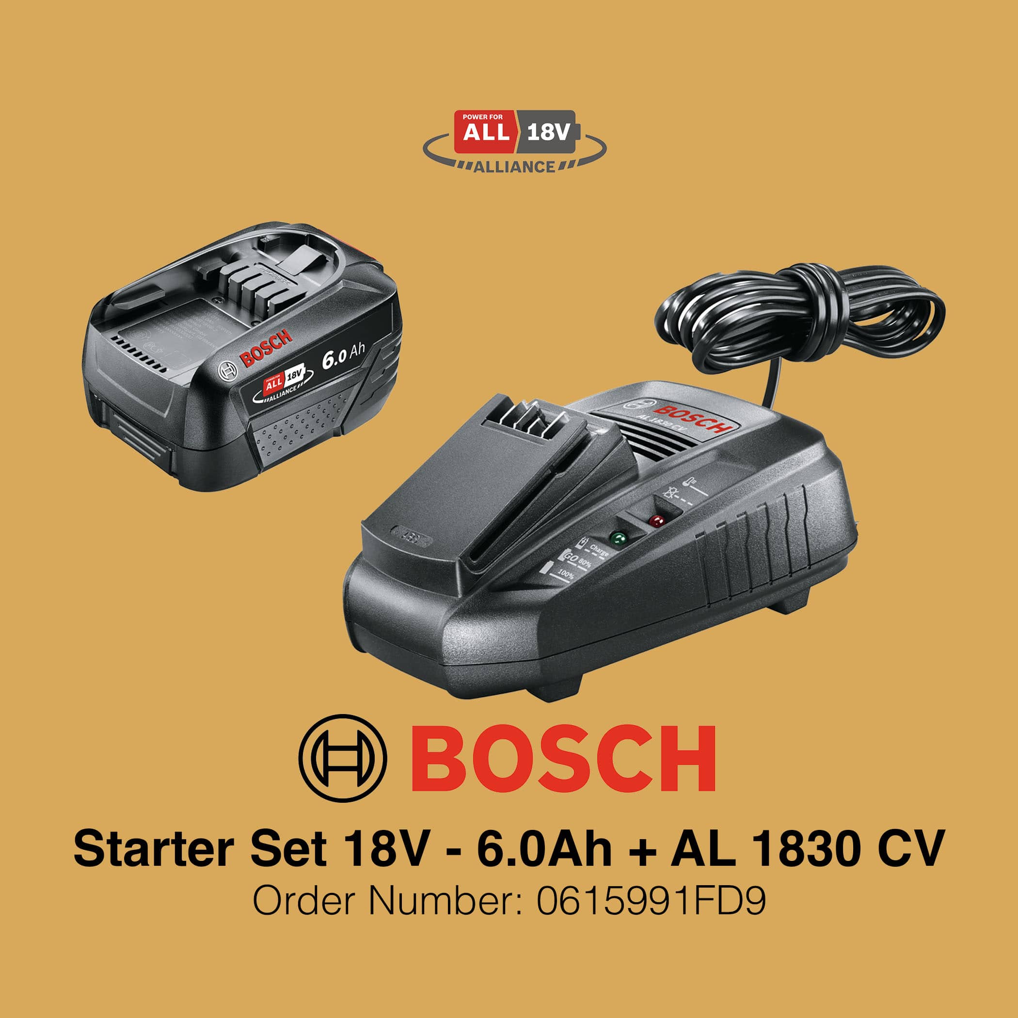 Bosch Charger Starter Set 18V 6Ah + AL 1830 CV - Image 2