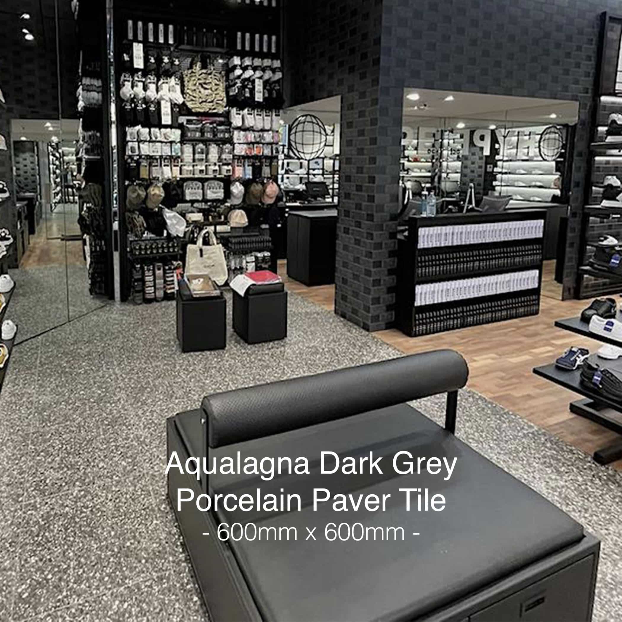 Aqualagna Dark Grey Porcelain Tile - Image 3