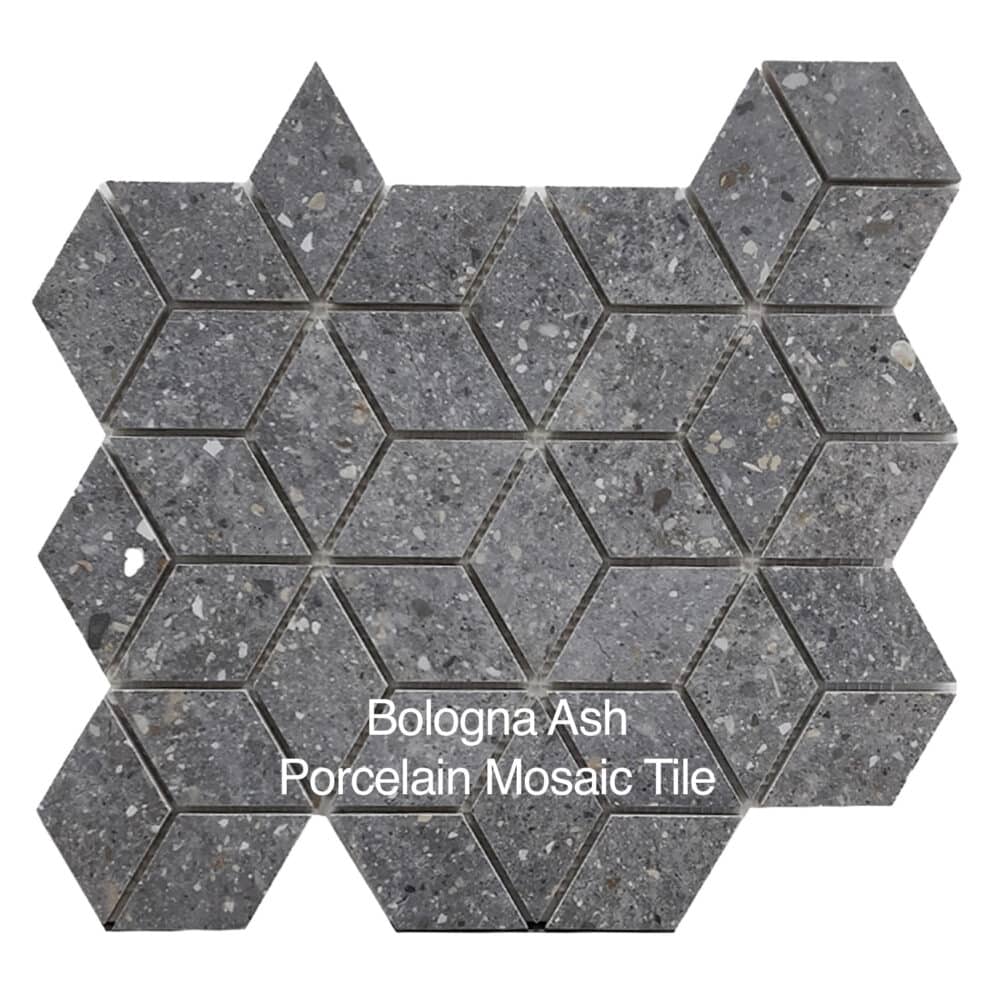 Bologna Ash Porcelain Mosaic Tile