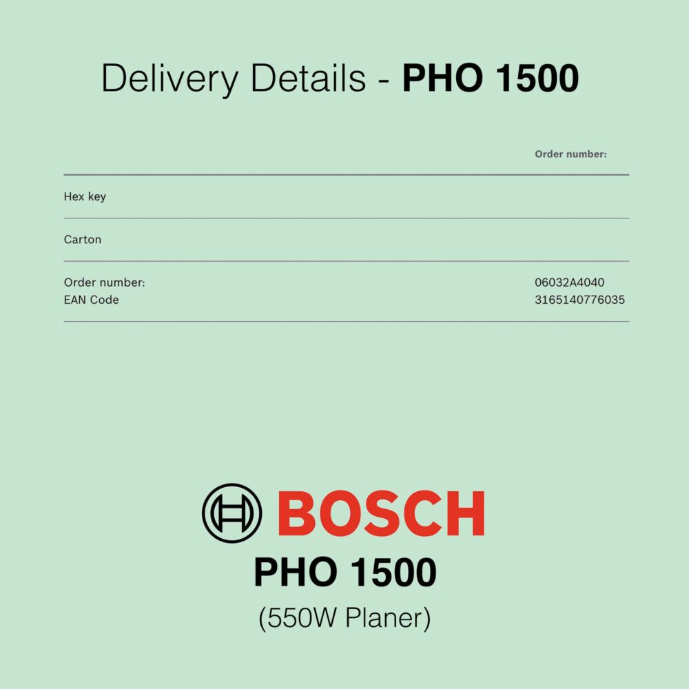 Bosch PHO 1500 AE Planer