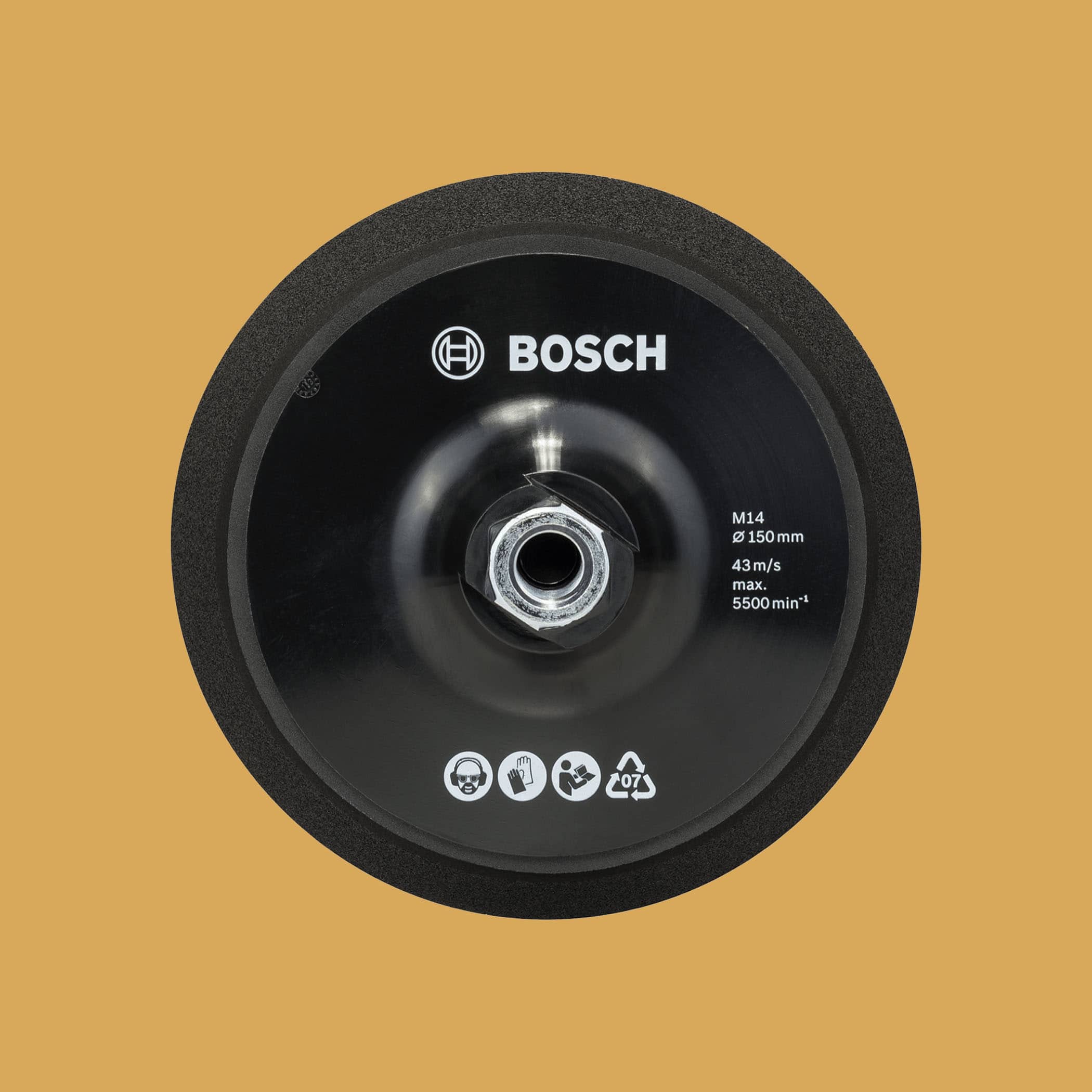 Bosch M14 Backing Pad 150mm Ø - Image 1
