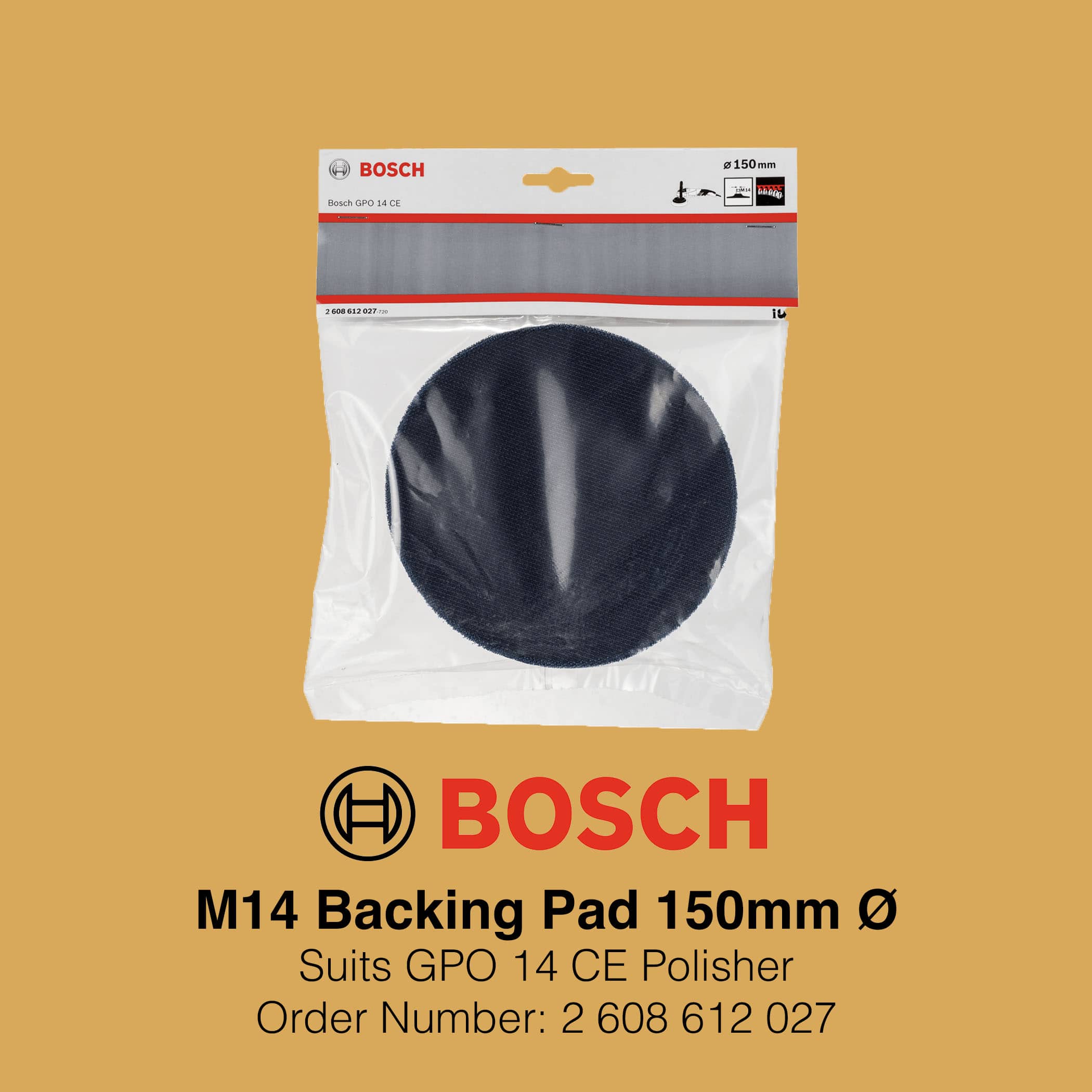 Bosch M14 Backing Pad 150mm Ø - Image 3