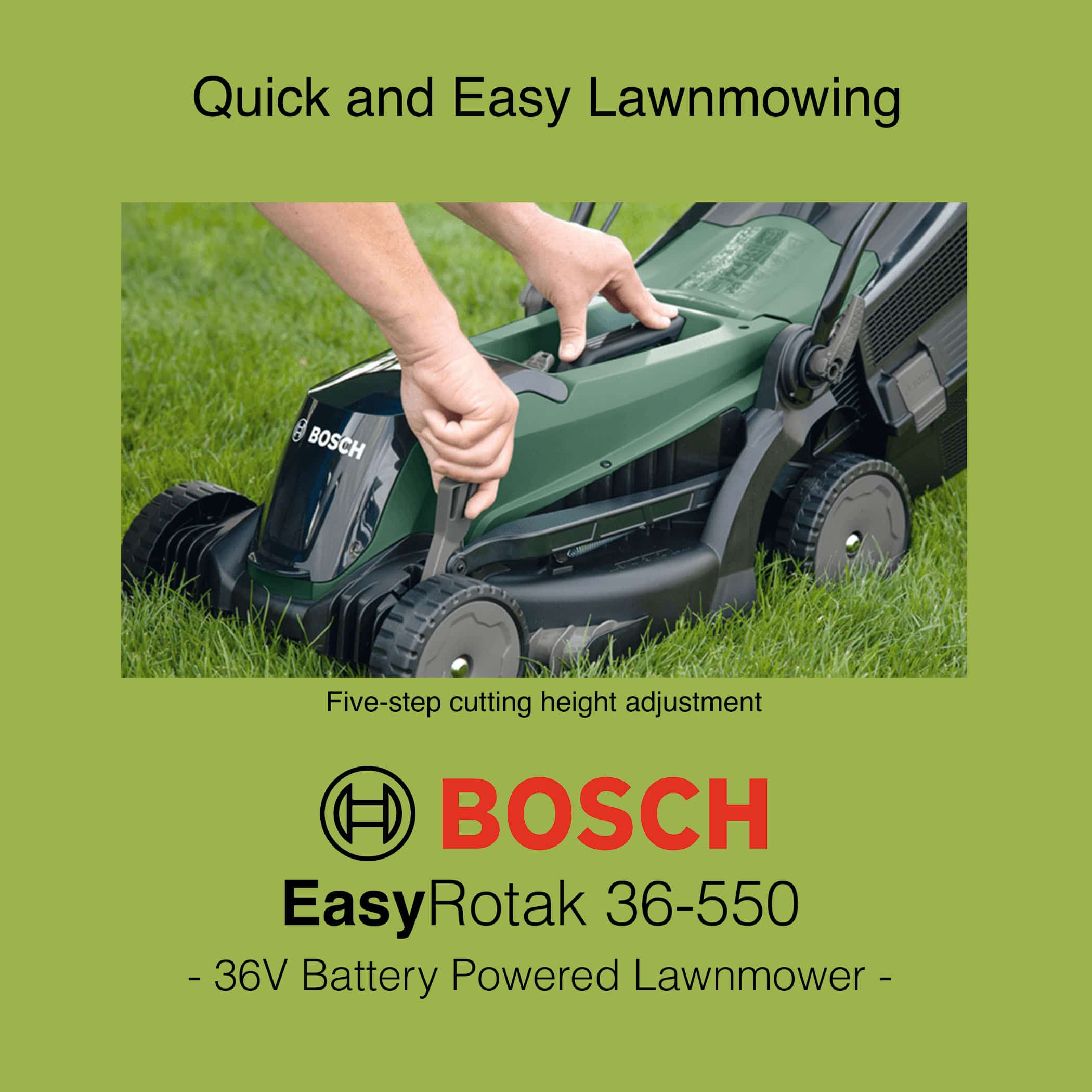 Bosch EasyRotak 36-550 Lawn Mower - Image 7