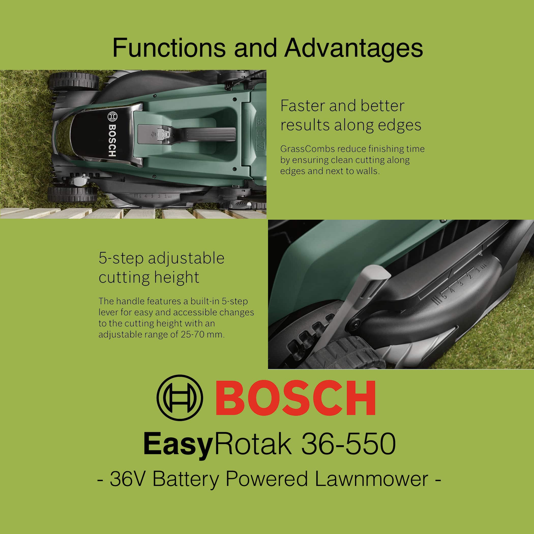 Bosch EasyRotak 36-550 Lawn Mower - Image 11